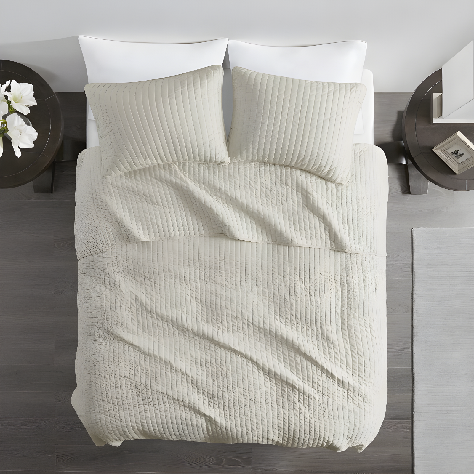 Madison Park Barwick Reversible Solid 3 Piece Quilt Set
