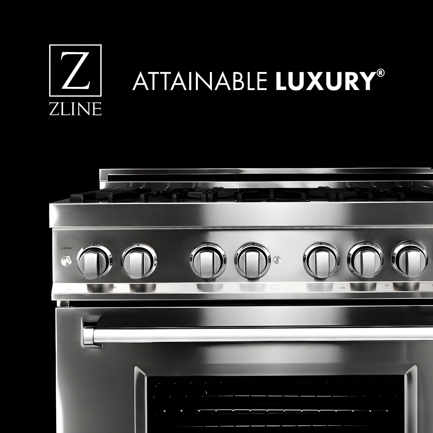 ZLINE 48 in. Legacy Dual Fuel Range w/ 7 Burner Cooktop & 2 Ovens w/ Doors