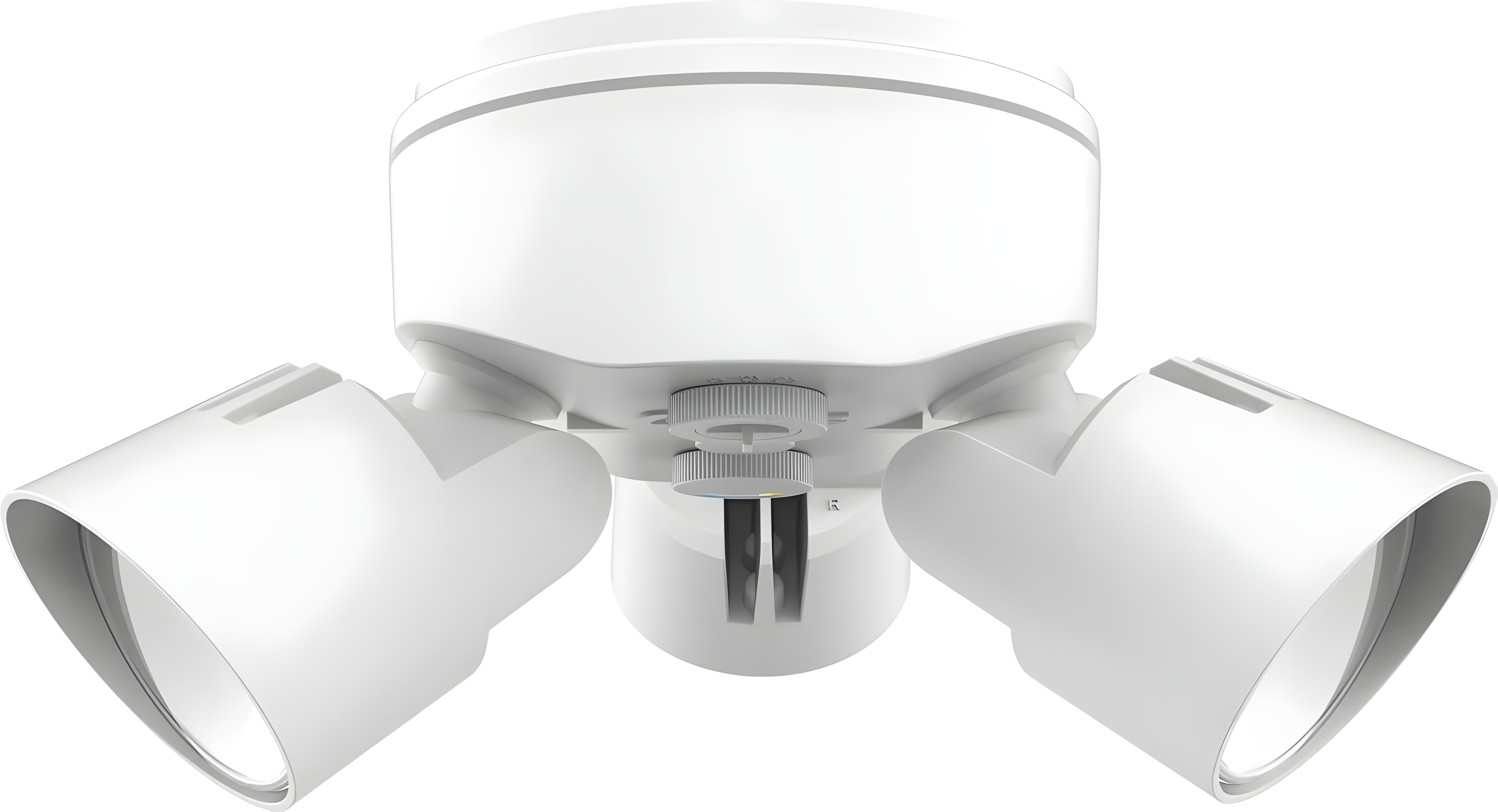 Lithonia Lighting 2 - Head Hardwired Dusk to Dawn Outdoor Security Flood Light with Motion Sensor