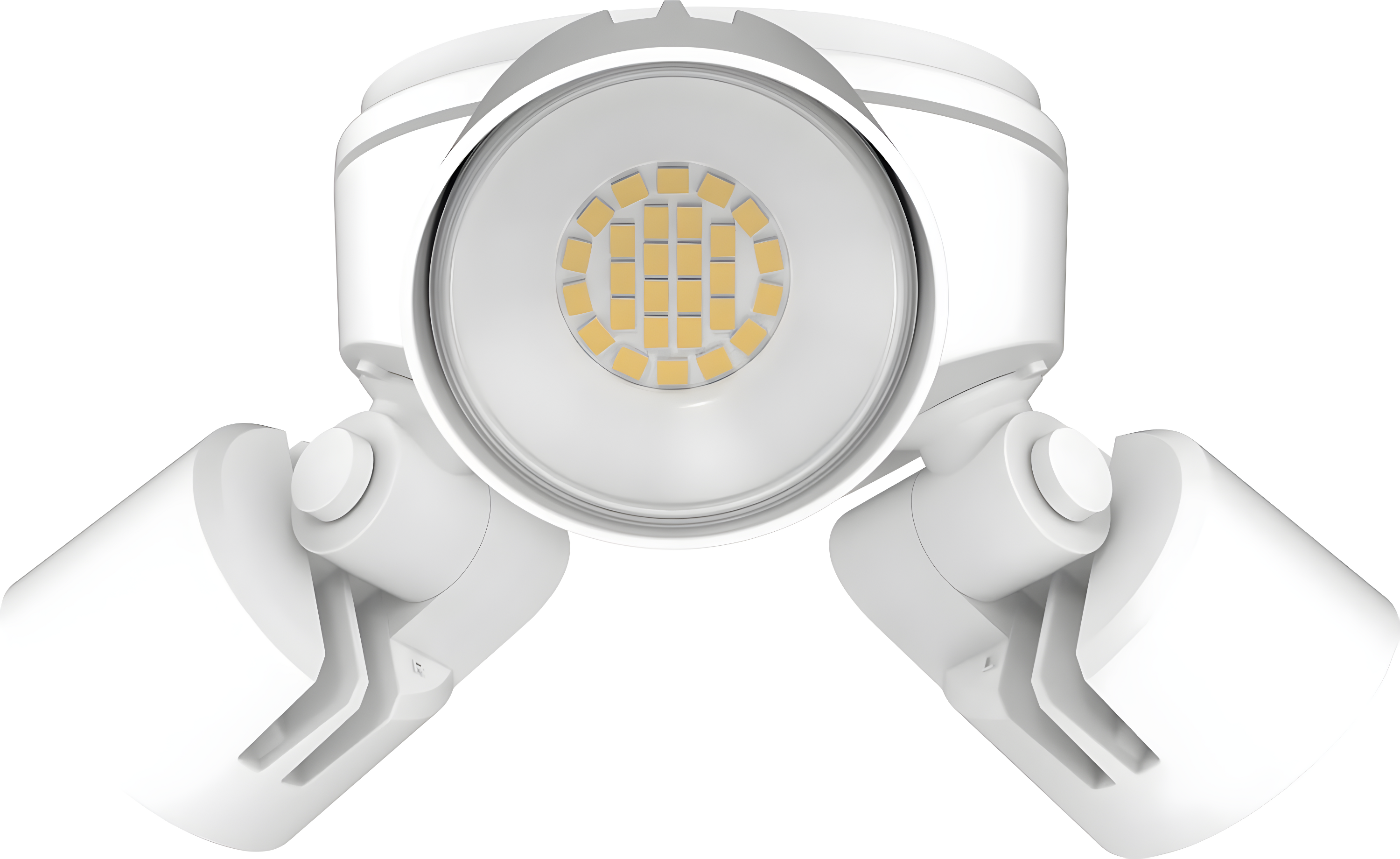 Lithonia Lighting 2 - Head Hardwired Dusk to Dawn Outdoor Security Flood Light with Motion Sensor