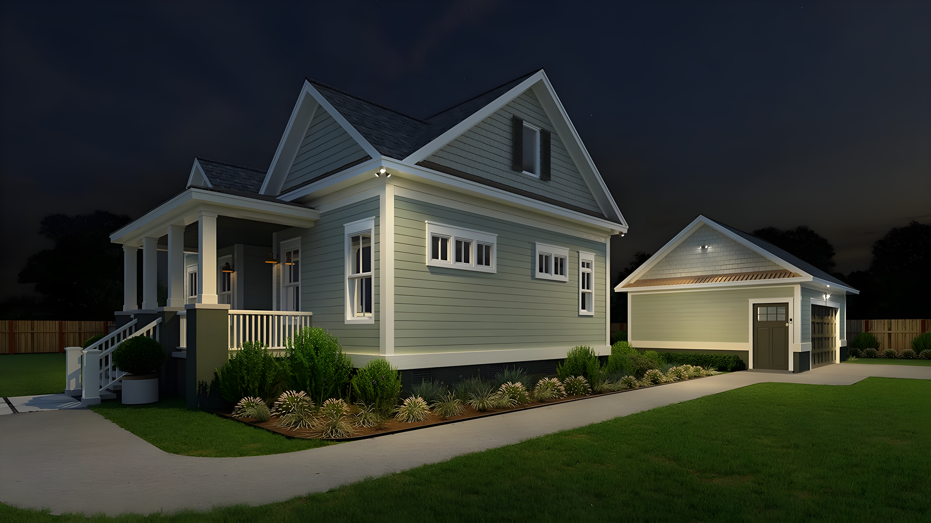 Lithonia Lighting 2 - Head Hardwired Dusk to Dawn Outdoor Security Flood Light with Motion Sensor