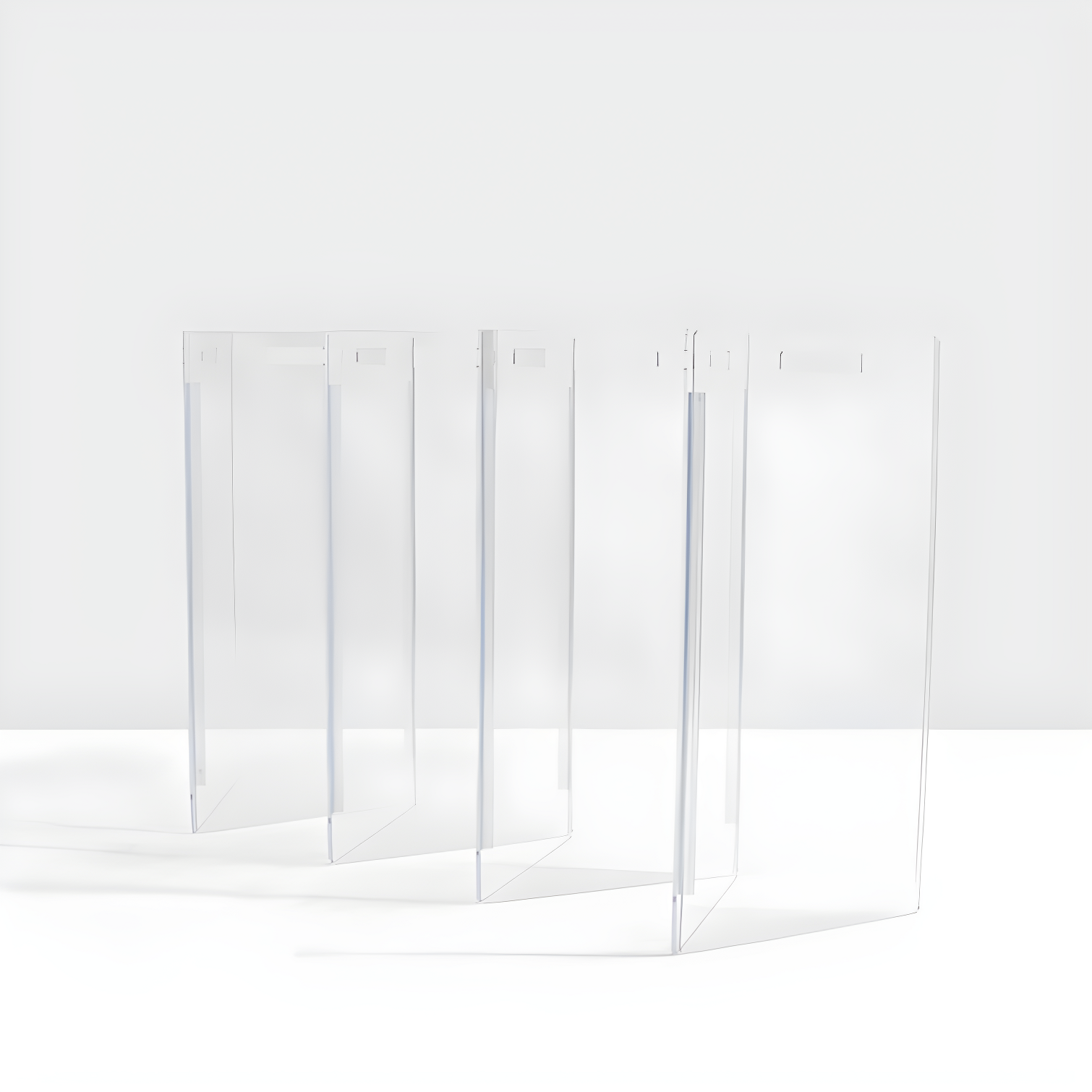 Clear Freestanding Zig Zag Pet Gate