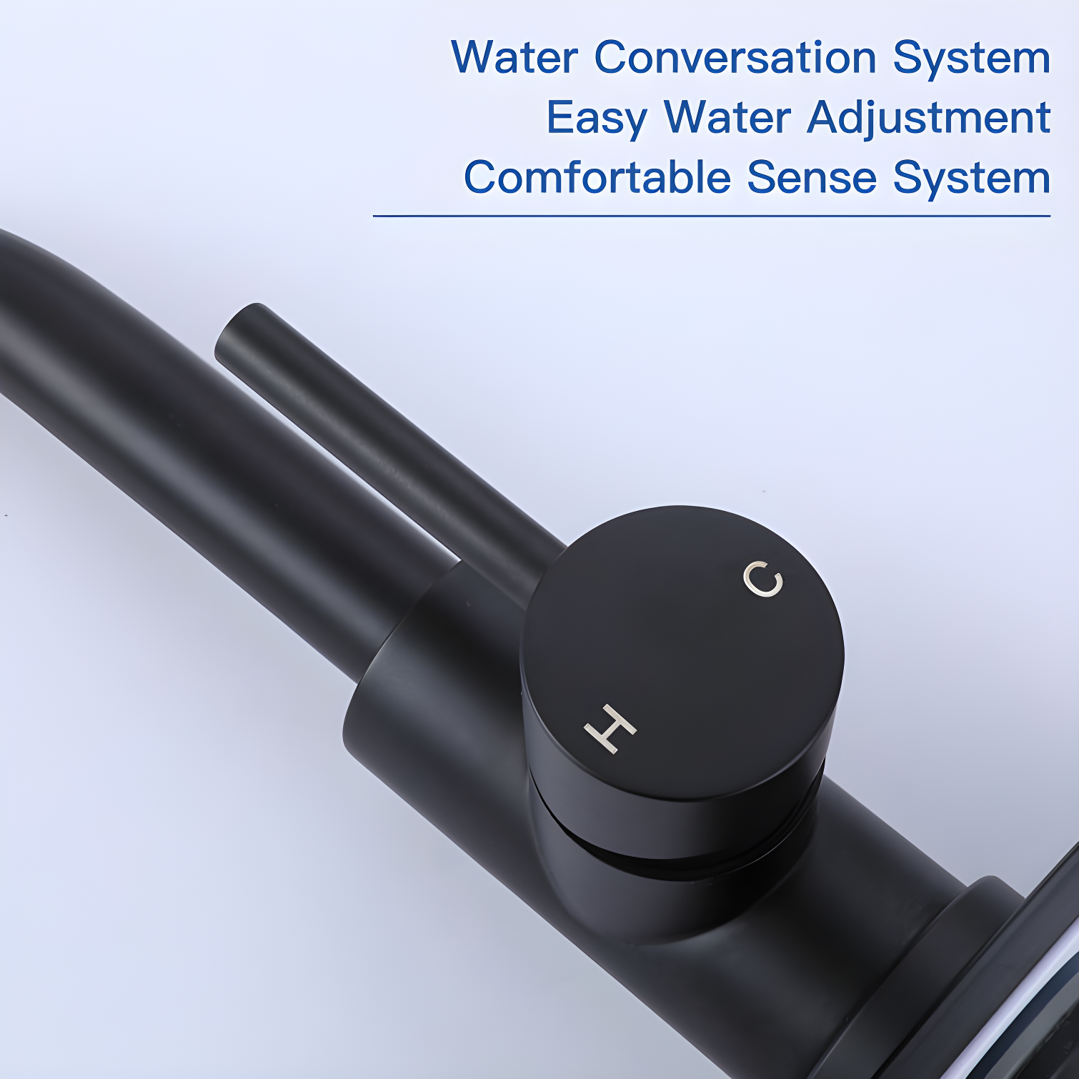 VIBRANTBATH Single-Hole Single-handle Bathroom Faucet 6025-Black