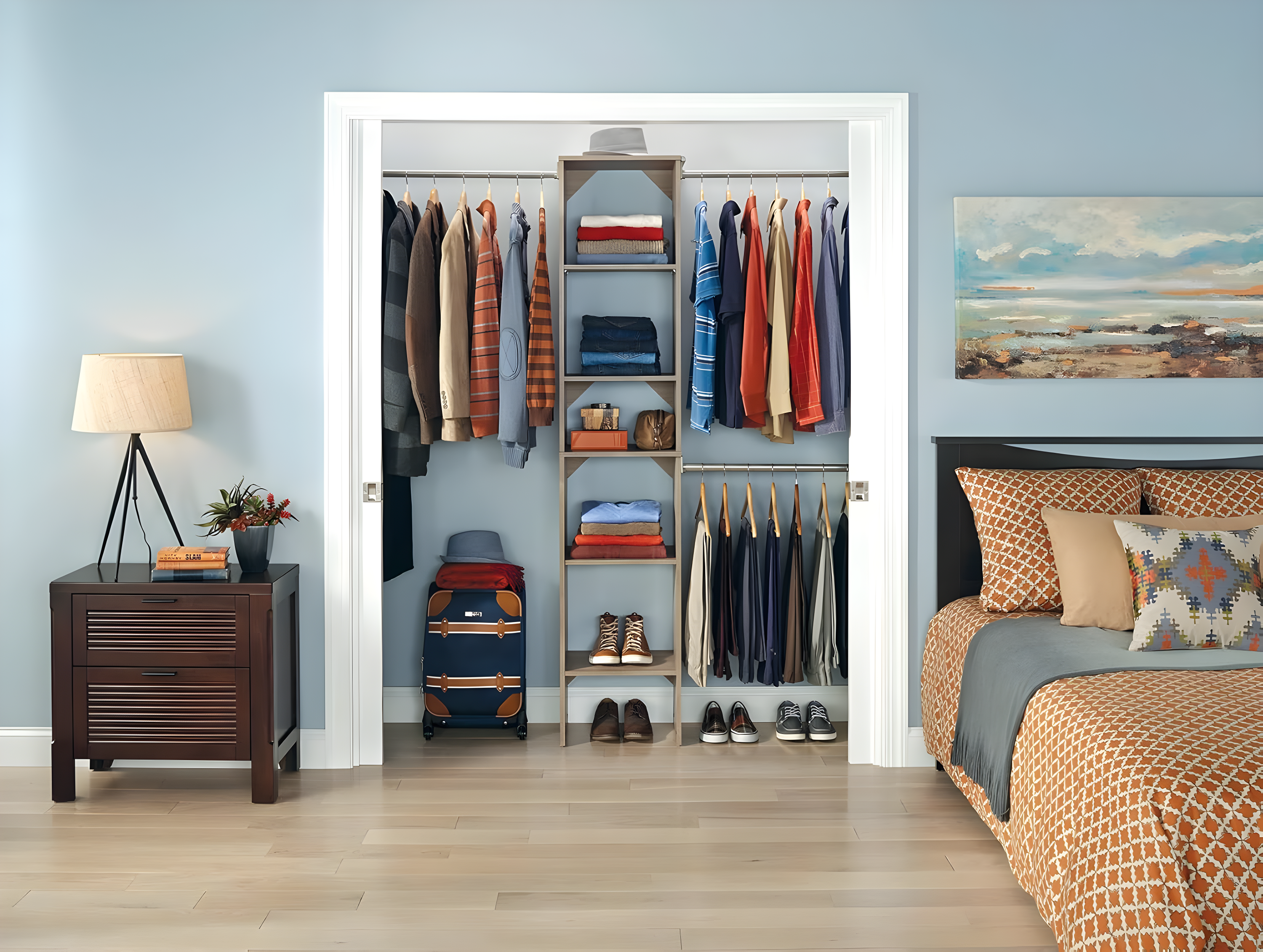 SuiteSymphony 77" to 113" Closet System Starter Kit