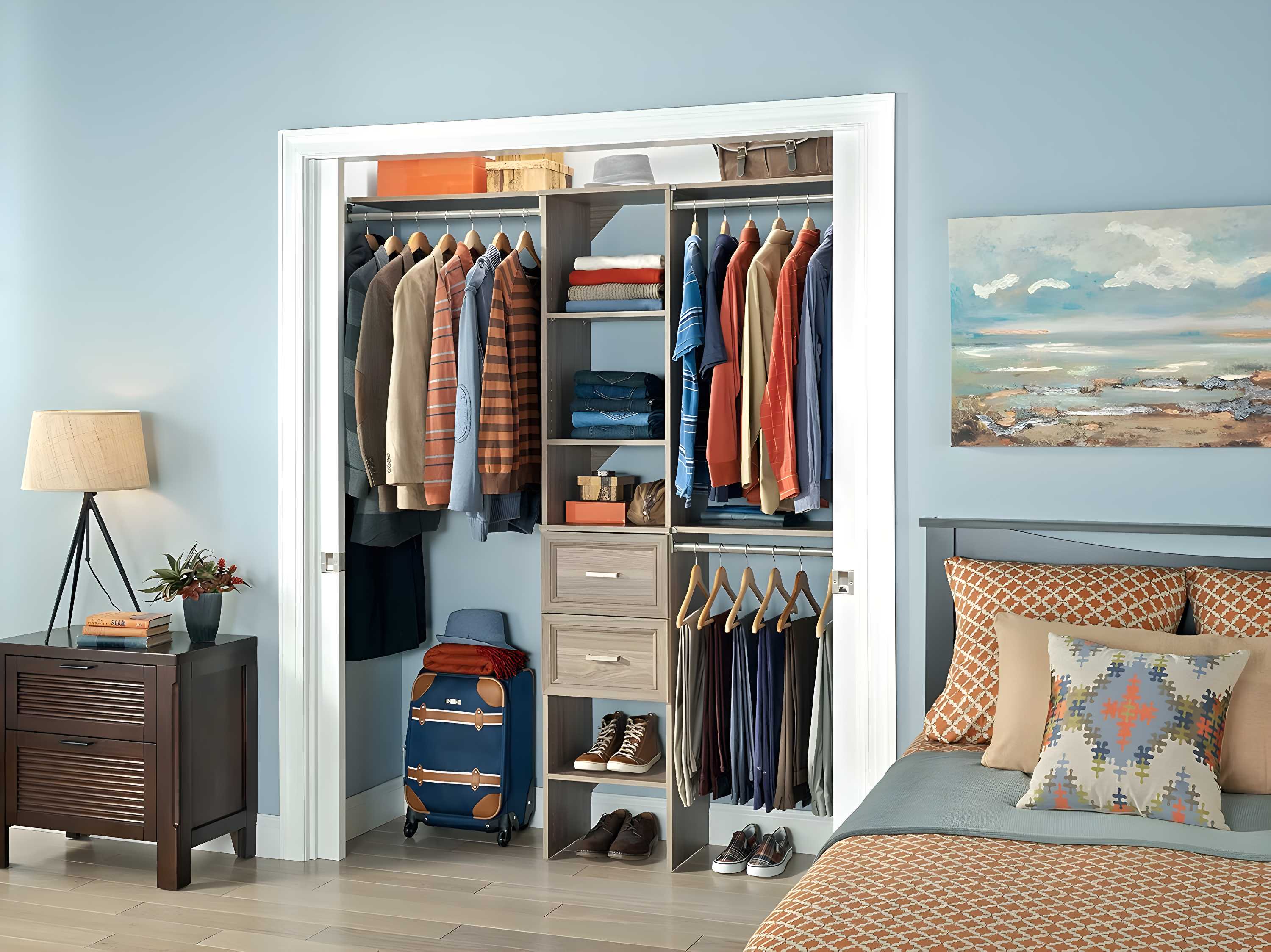 SuiteSymphony 77" to 113" Closet System Starter Kit