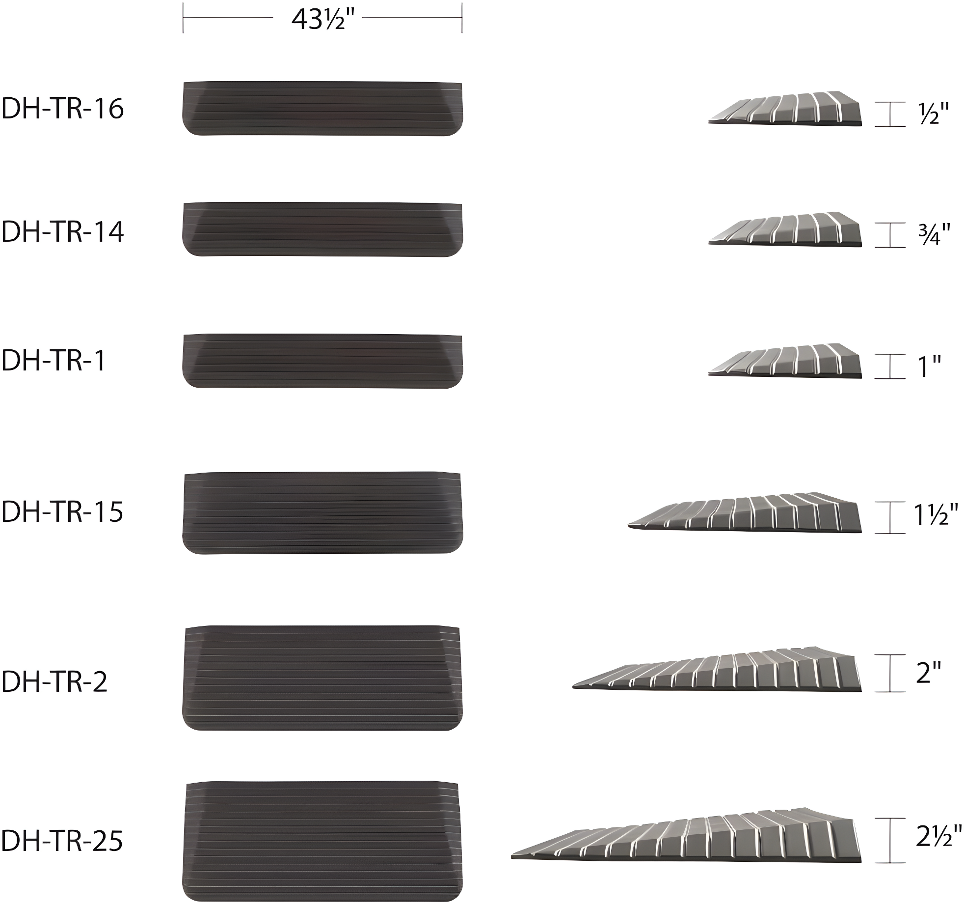 Silver Spring Silver Spring Rubber Threshold Ramp