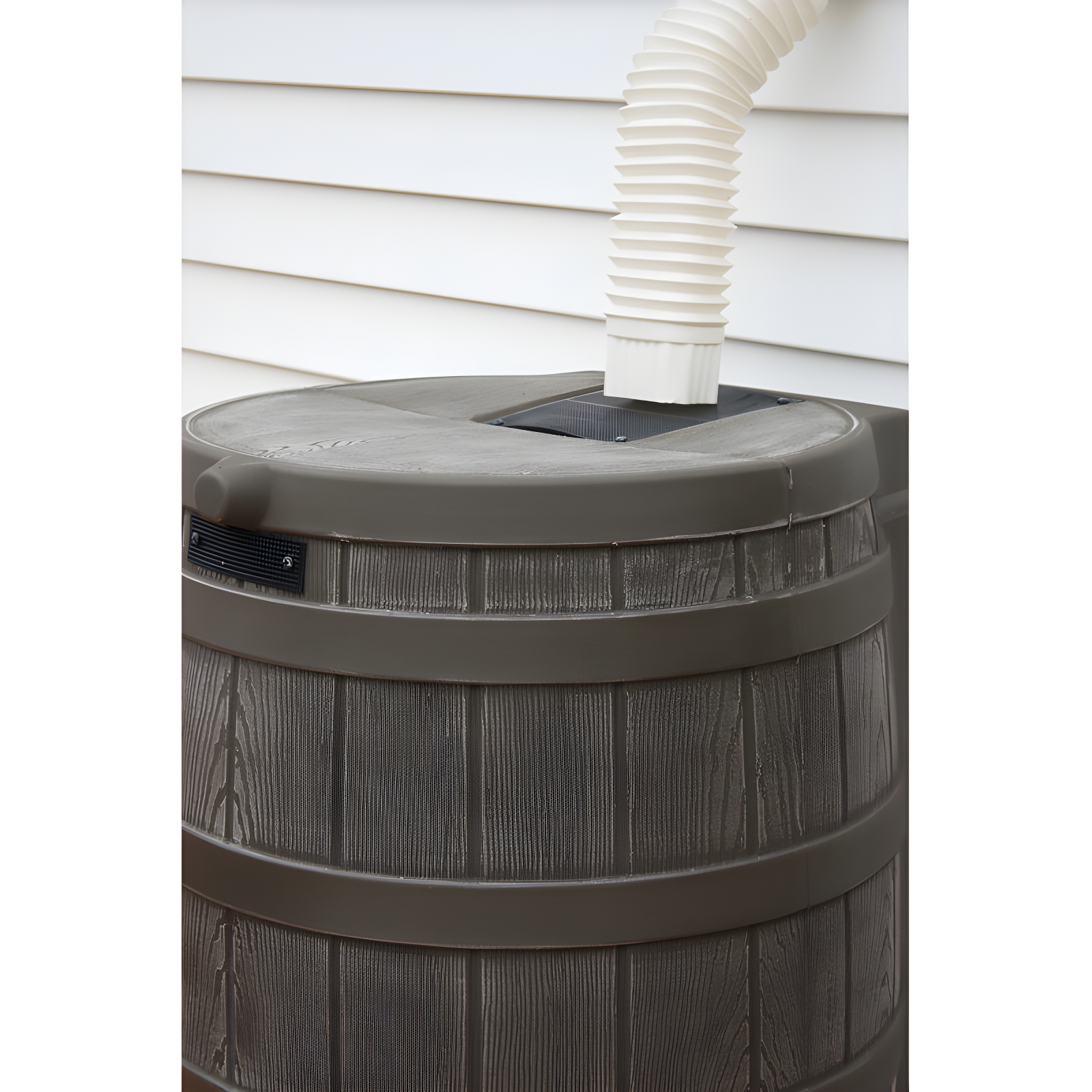 Good Ideas Rain Wizard Whiskey Style Rain Barrel with Overflow and Spigot