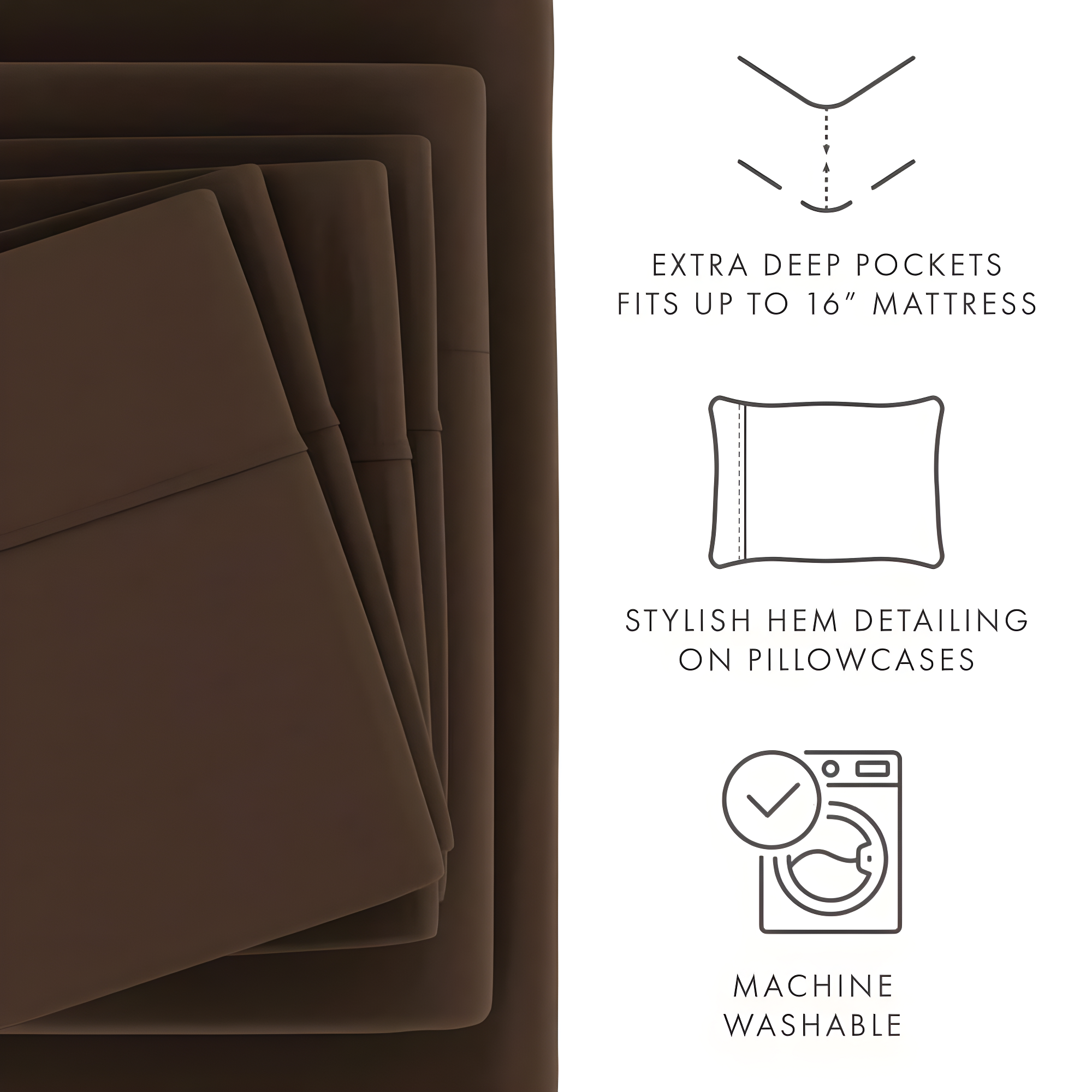Simply Soft 6-Piece Wrinkle Free Microfiber Sheet Set with 16" Deep Pockets!