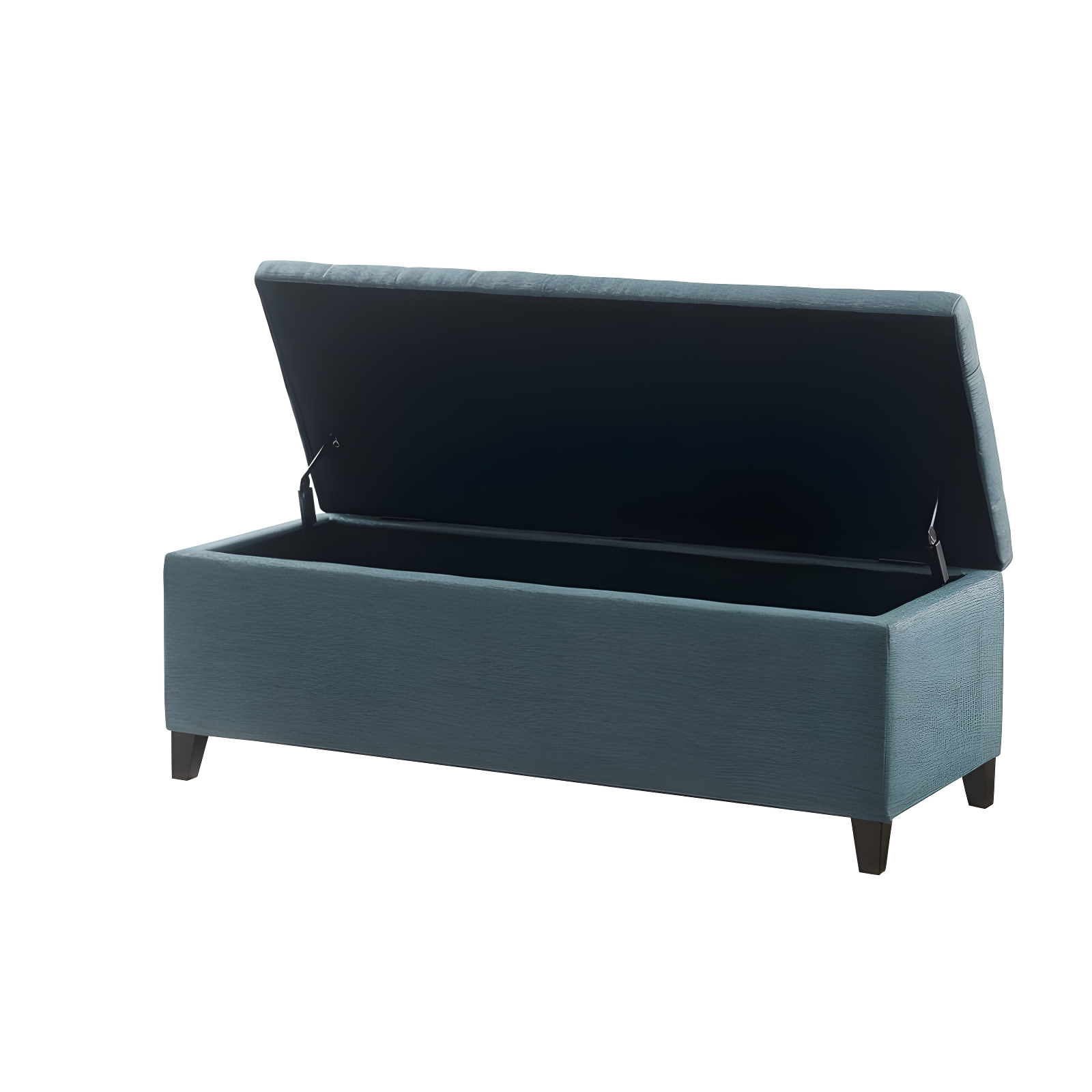 Selah Tufted Top Storage Bench Blue - Madison Park
