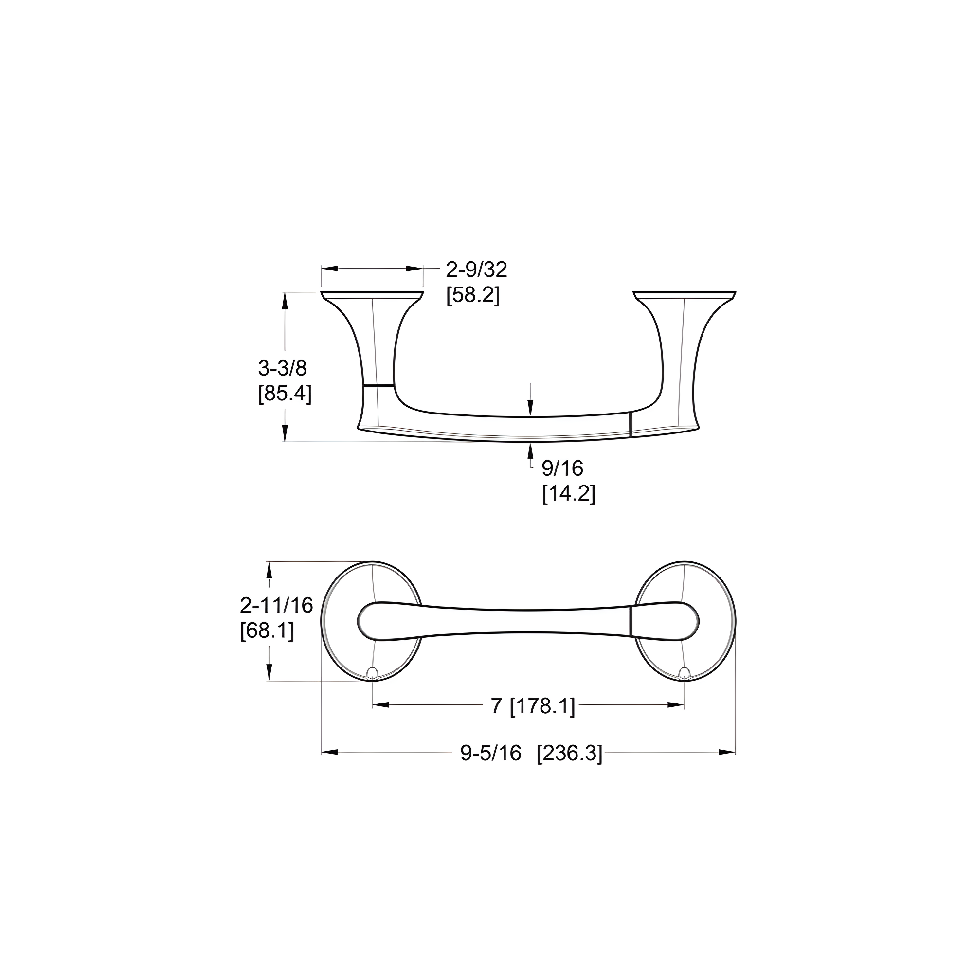 Pfister BPH-RH0BG Rhen Wall Mount Toilet Paper Holder