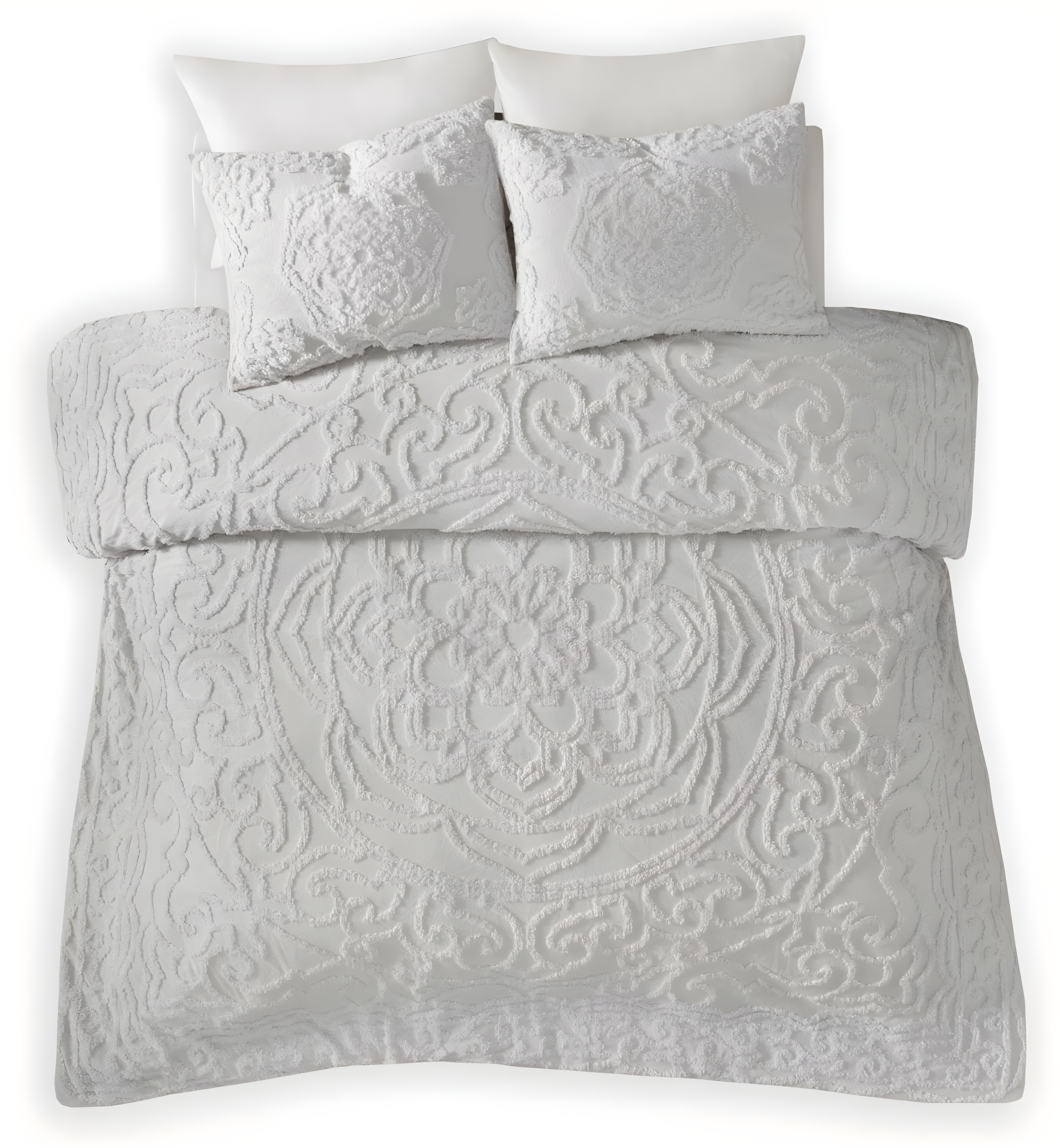 510 Design Everly 3 Piece Tufted Woven Medallion Comforter Set