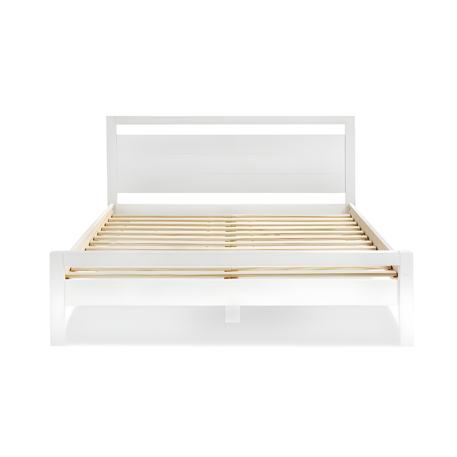 Loft Solid Wood Panel Bed
