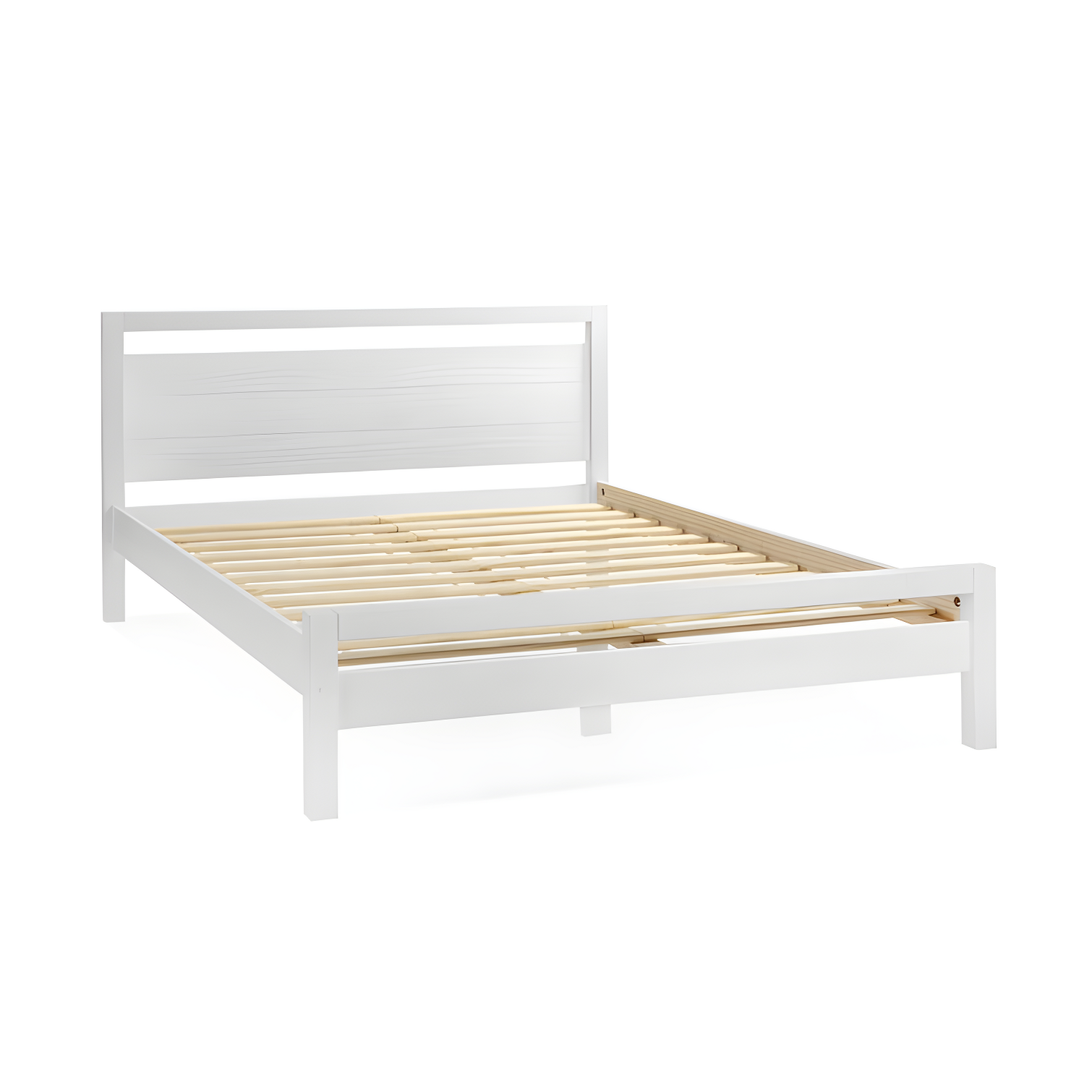 Loft Solid Wood Panel Bed