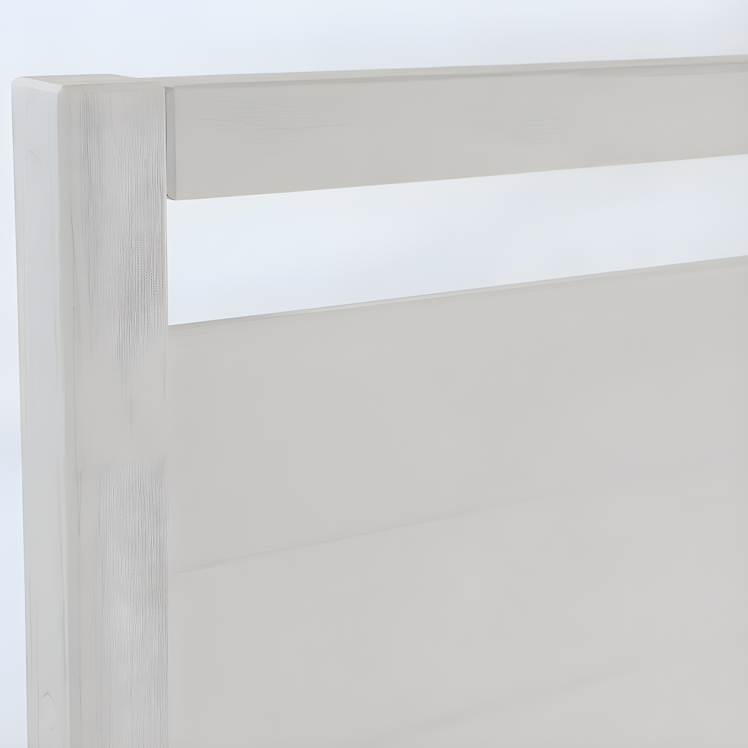Loft Solid Wood Panel Bed