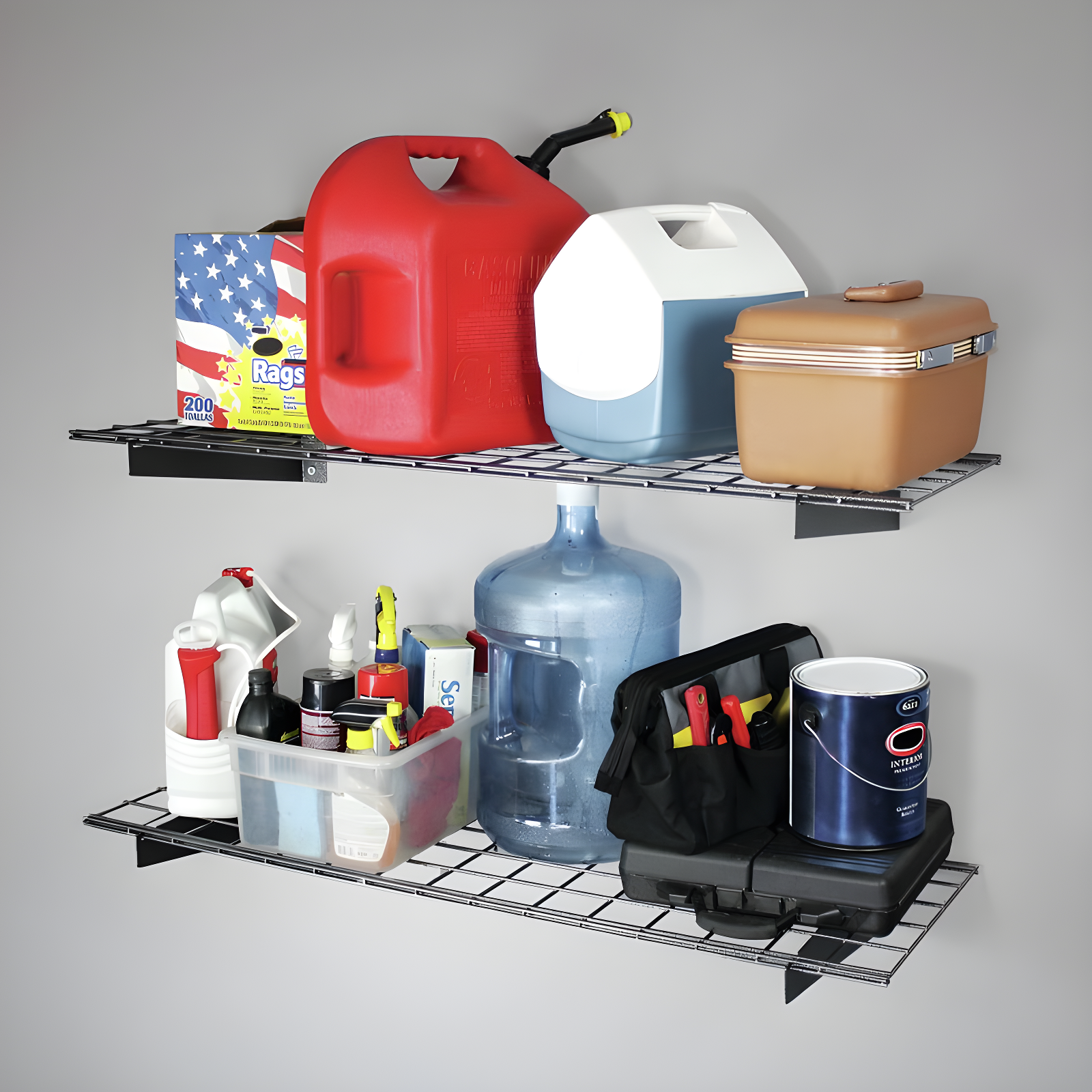 Hyloft HyLoft Steel Wall Garage Storage Shelves, Pack of 2-Shelves (Set of 2)