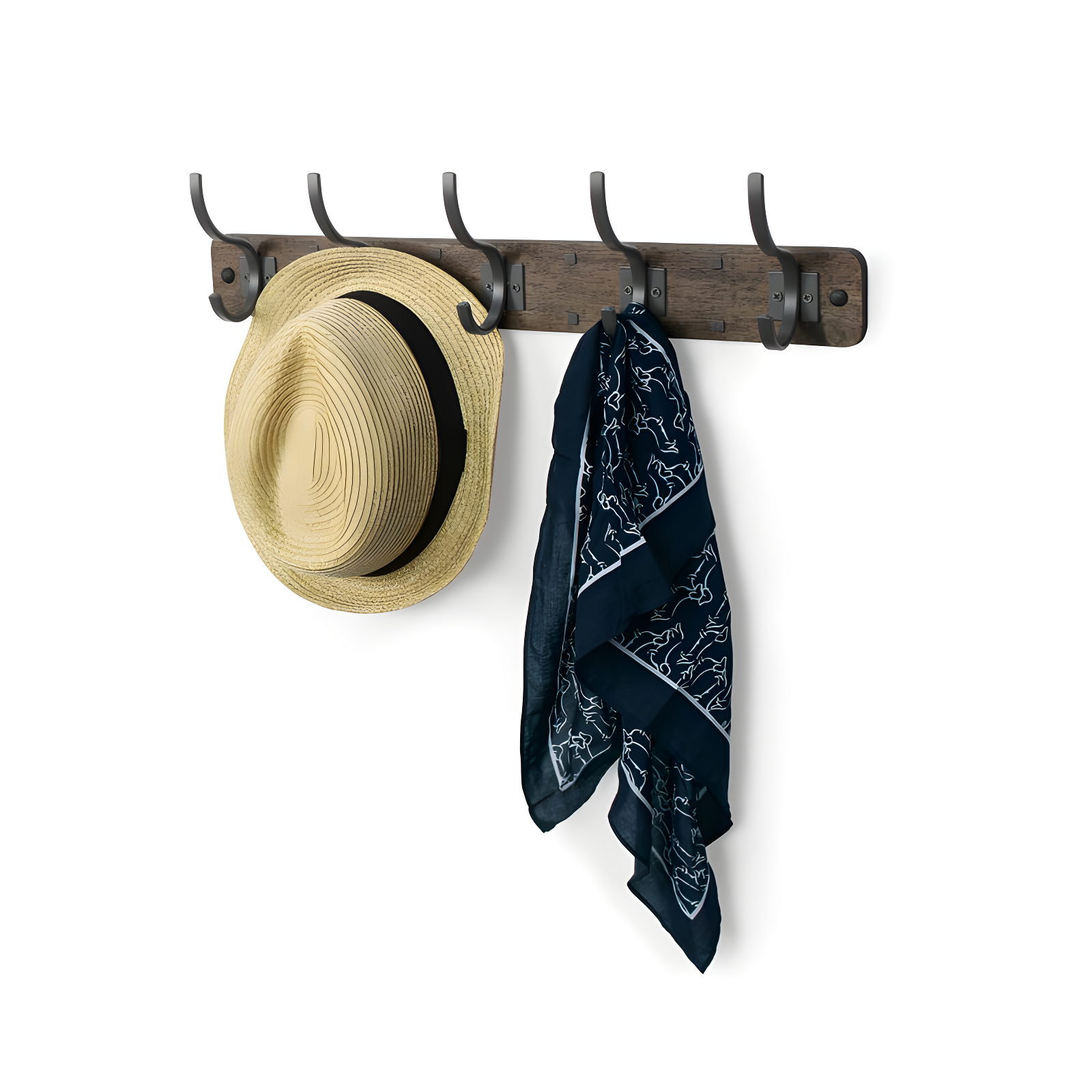 Spectrum Richmond Solid Wood Wall 5 - Hook Wall Mounted Coat Rack