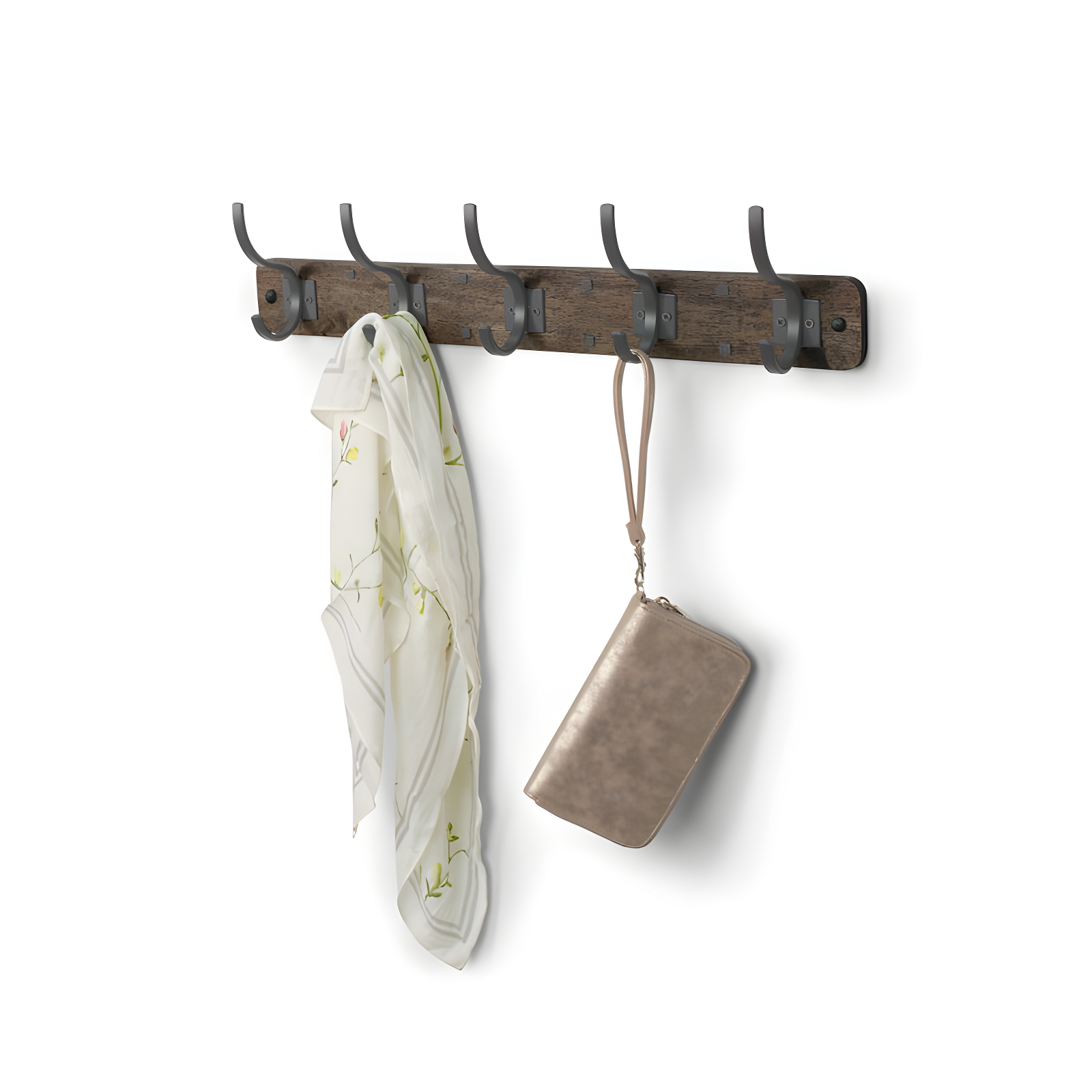 Spectrum Richmond Solid Wood Wall 5 - Hook Wall Mounted Coat Rack