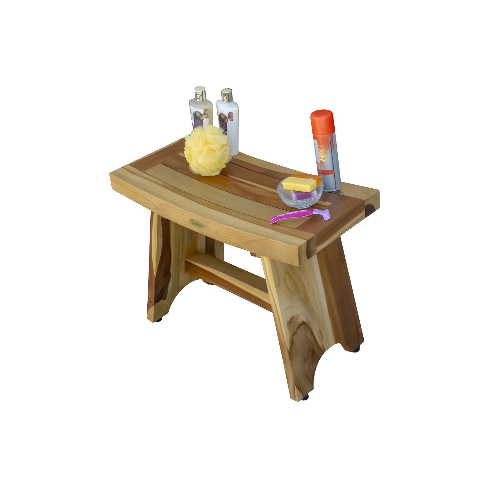EcoDecors EarthyTeak - Serenity 24'' W Teak Shower Bench