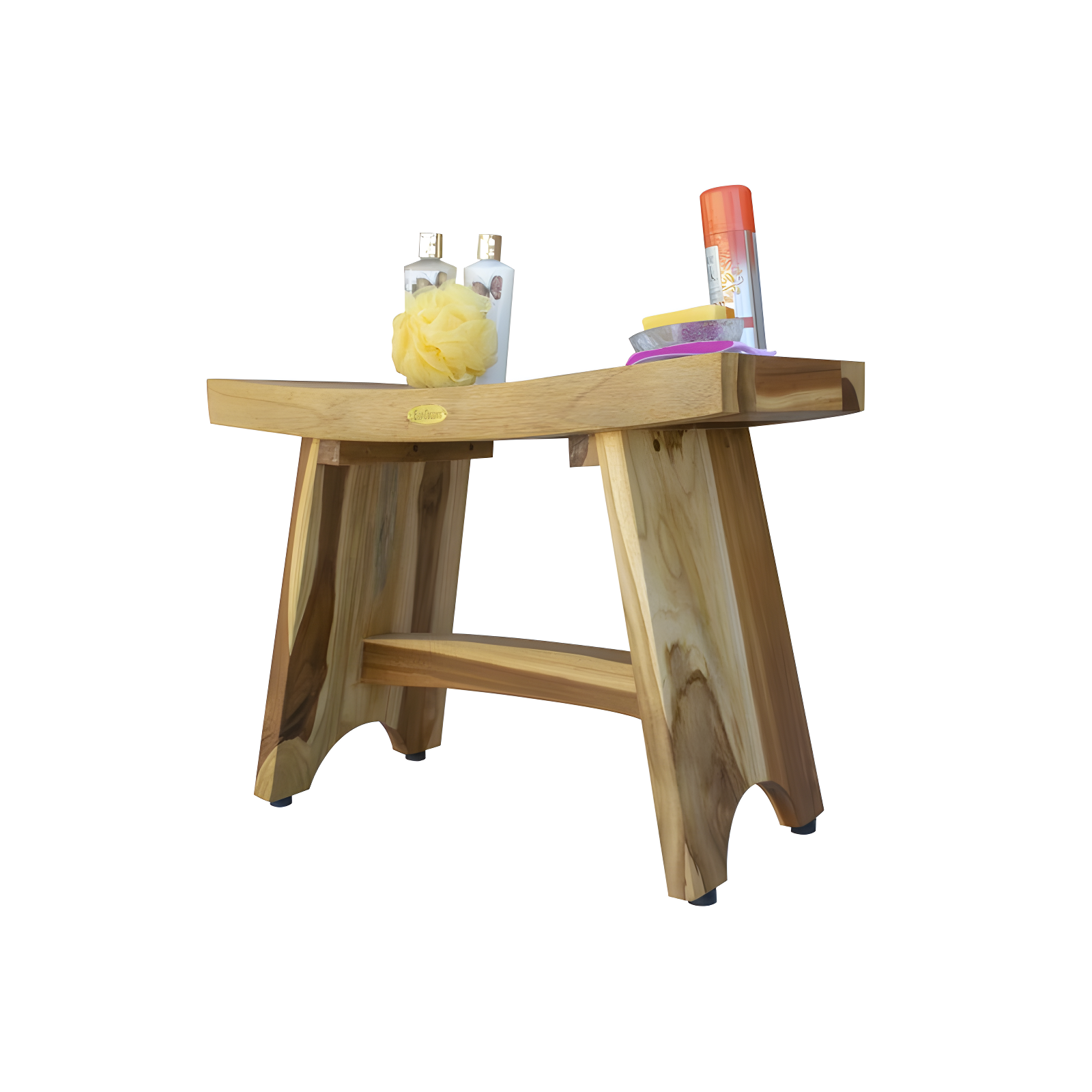 EcoDecors EarthyTeak - Serenity 24'' W Teak Shower Bench