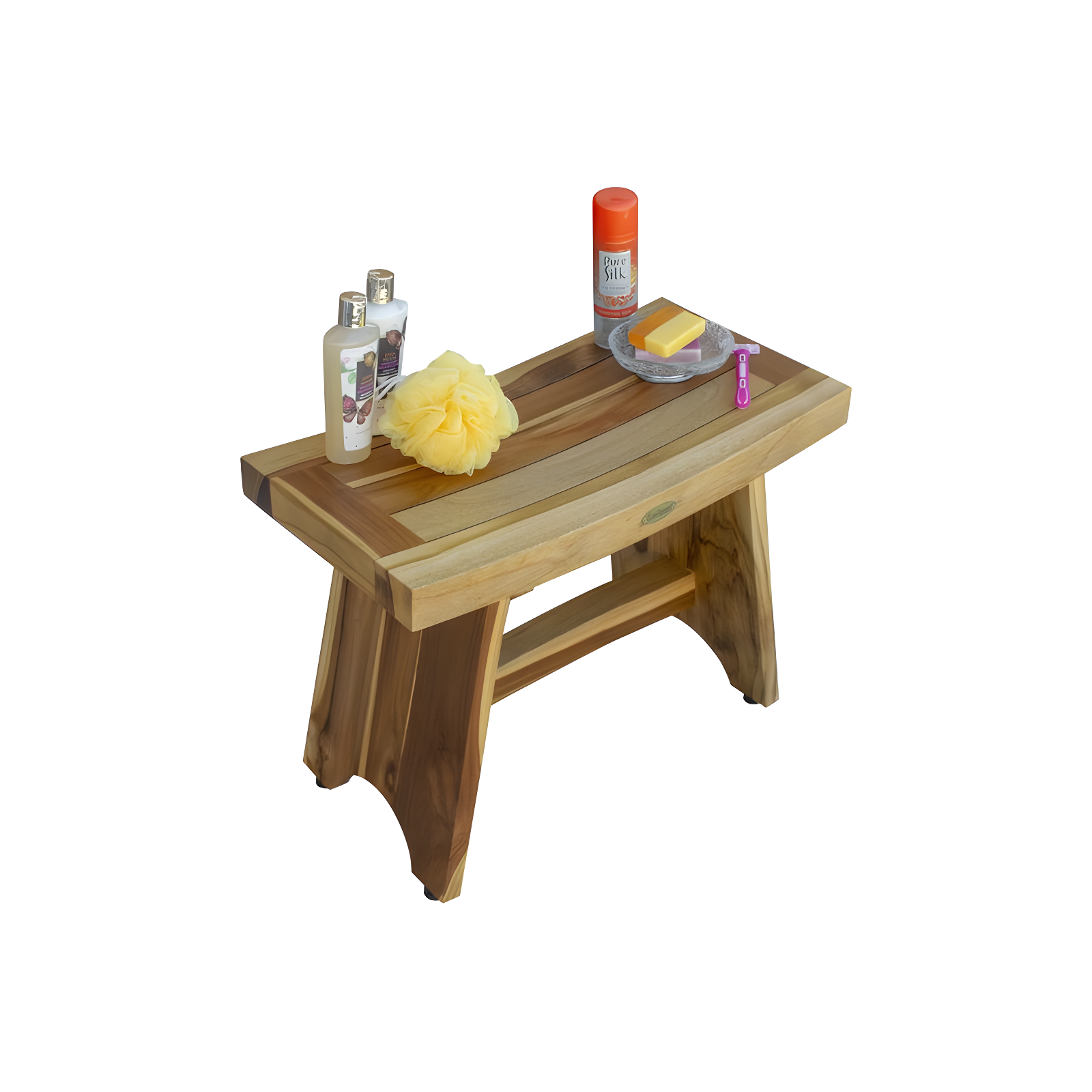 EcoDecors EarthyTeak - Serenity 24'' W Teak Shower Bench