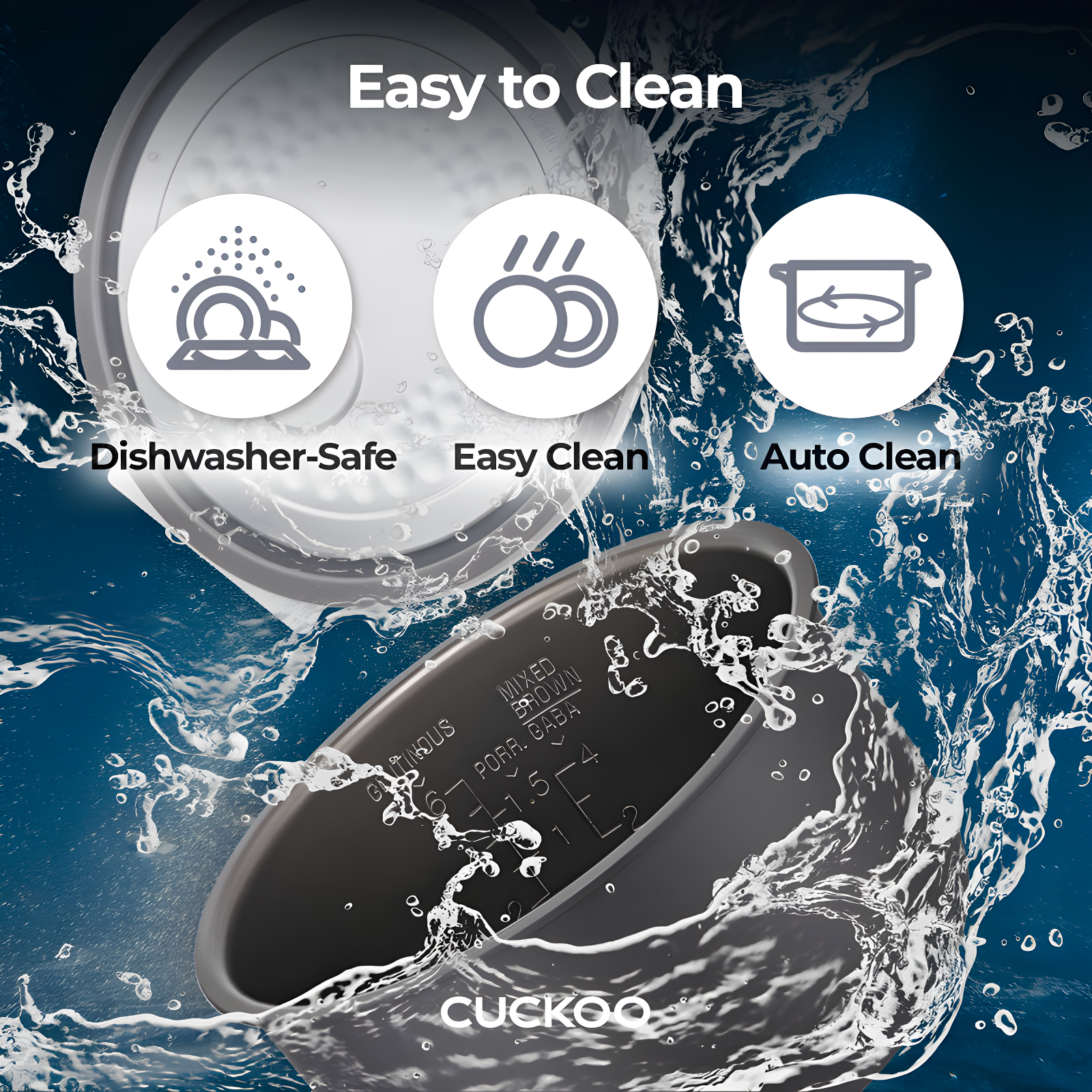 CUCKOO 6-Cup Uncooked / 12-Cup Cooked Micom Rice Cooker & Warmer w Non Stick Inner Pot, 11 Menu Modes inclu My Mode and Auto Clean CR-0641F