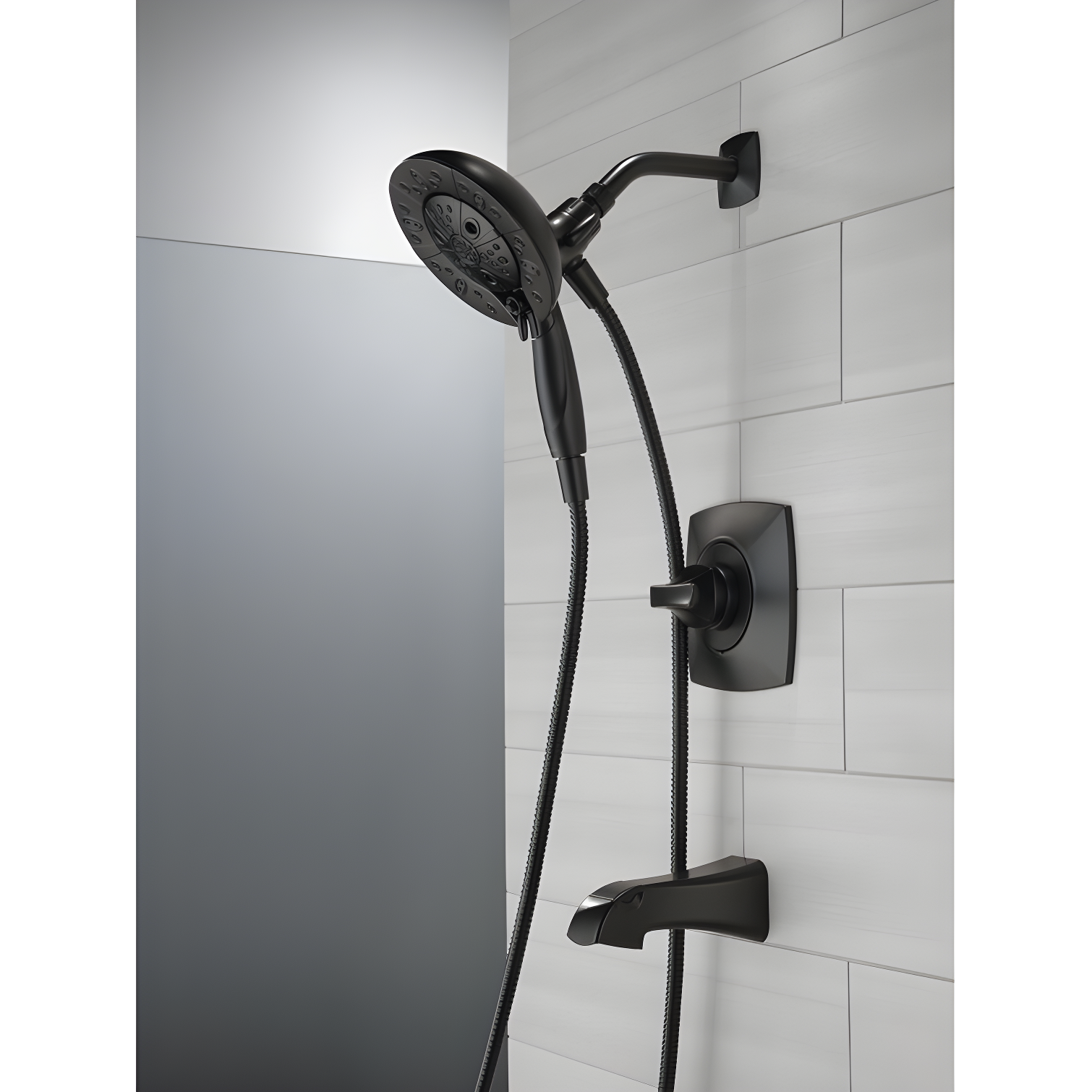 Vesna Single-Function Tub Shower Faucet Set, Shower Trim Kit with In2ition Shower Head and Valve