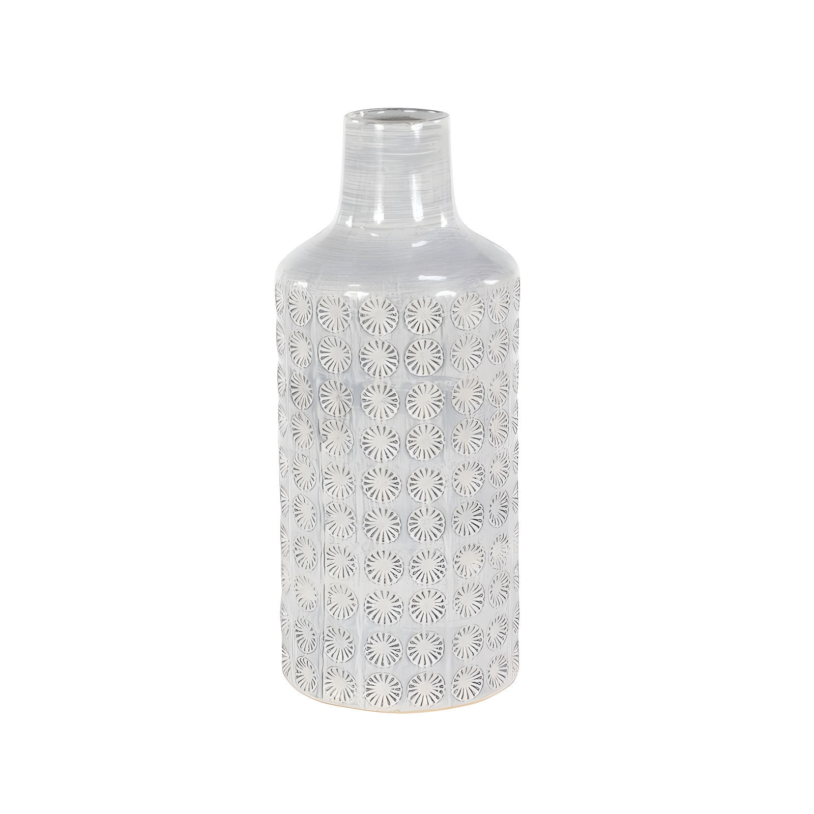 CosmoLiving by Cosmopolitan Porcelain Ceramic Floral Decorative Vase