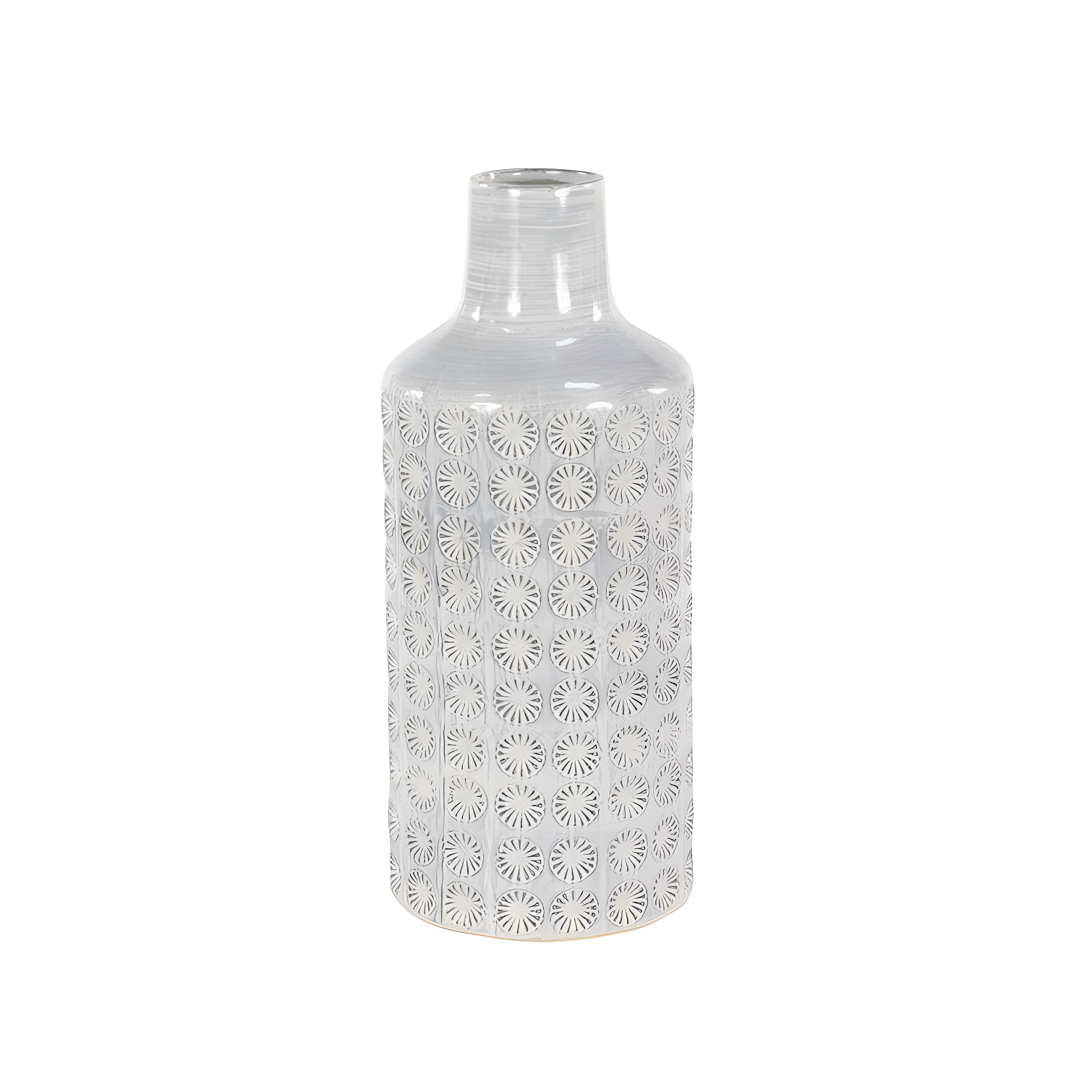 CosmoLiving by Cosmopolitan Porcelain Ceramic Floral Decorative Vase