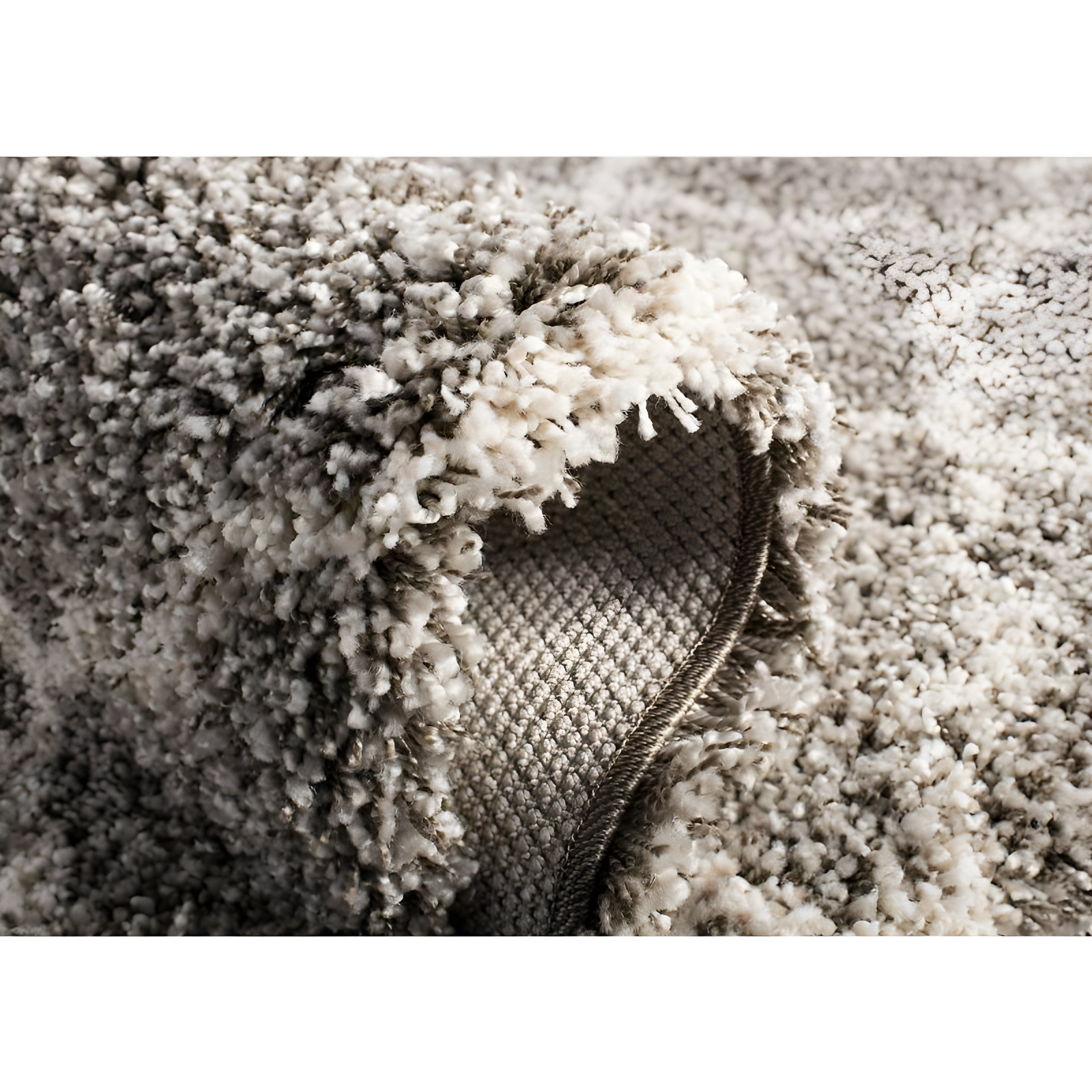Hudson Shag SGH282 Power Loomed Indoor Area Rug - Grey/Ivory - 6'x9' - Safavieh