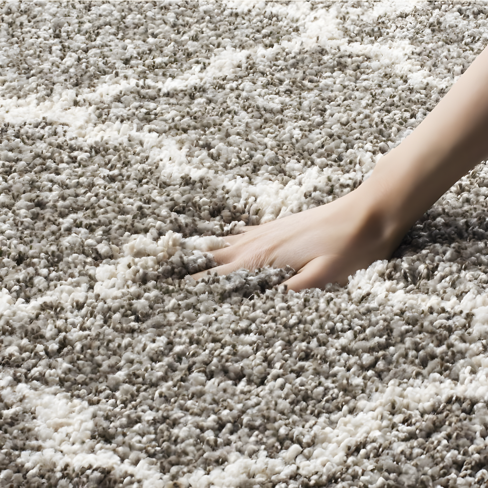 Hudson Shag SGH282 Power Loomed Indoor Area Rug - Grey/Ivory - 6'x9' - Safavieh