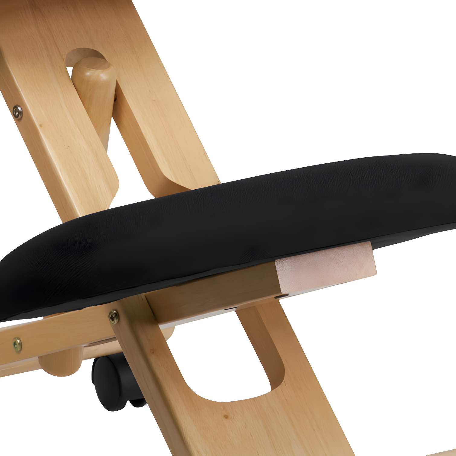 Bragg Posey Mobile Wooden Height-Adjustable Ergonomic Kneeling Office Chair