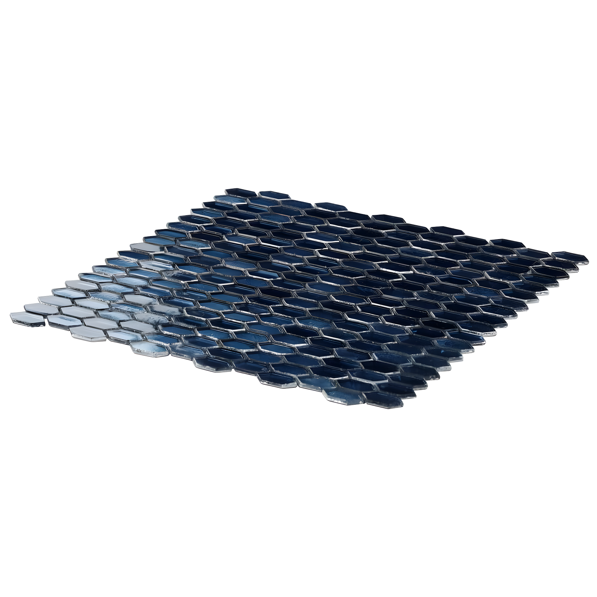 Whisper 11.61" x 11.73" Polished Mini Picket Glass Mosaic Wall Tile (0.94 Sq. Ft. / each)