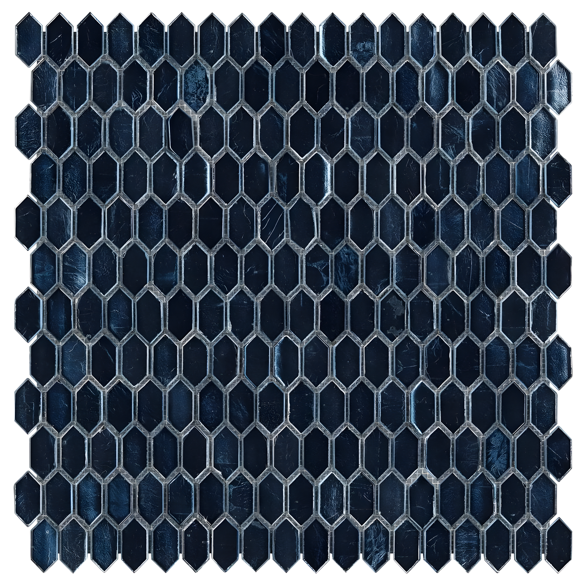 Whisper 11.61" x 11.73" Polished Mini Picket Glass Mosaic Wall Tile (0.94 Sq. Ft. / each)