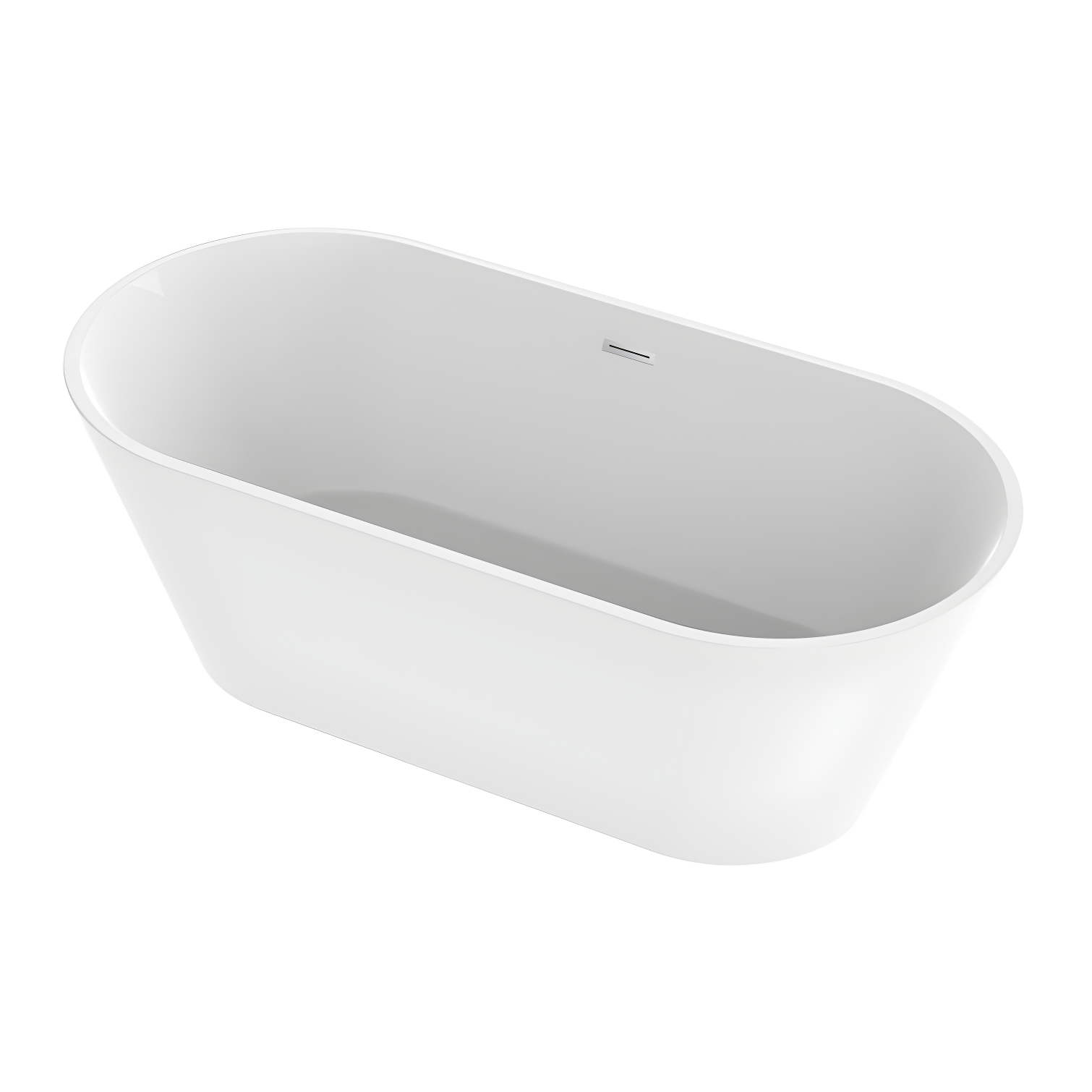 67'' x 32'' Freestanding Soaking Acrylic Bathtub