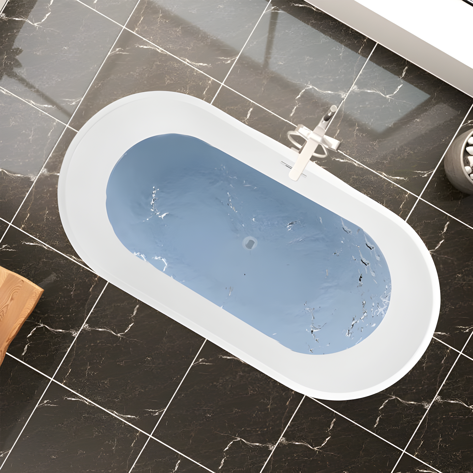 67'' x 32'' Freestanding Soaking Acrylic Bathtub