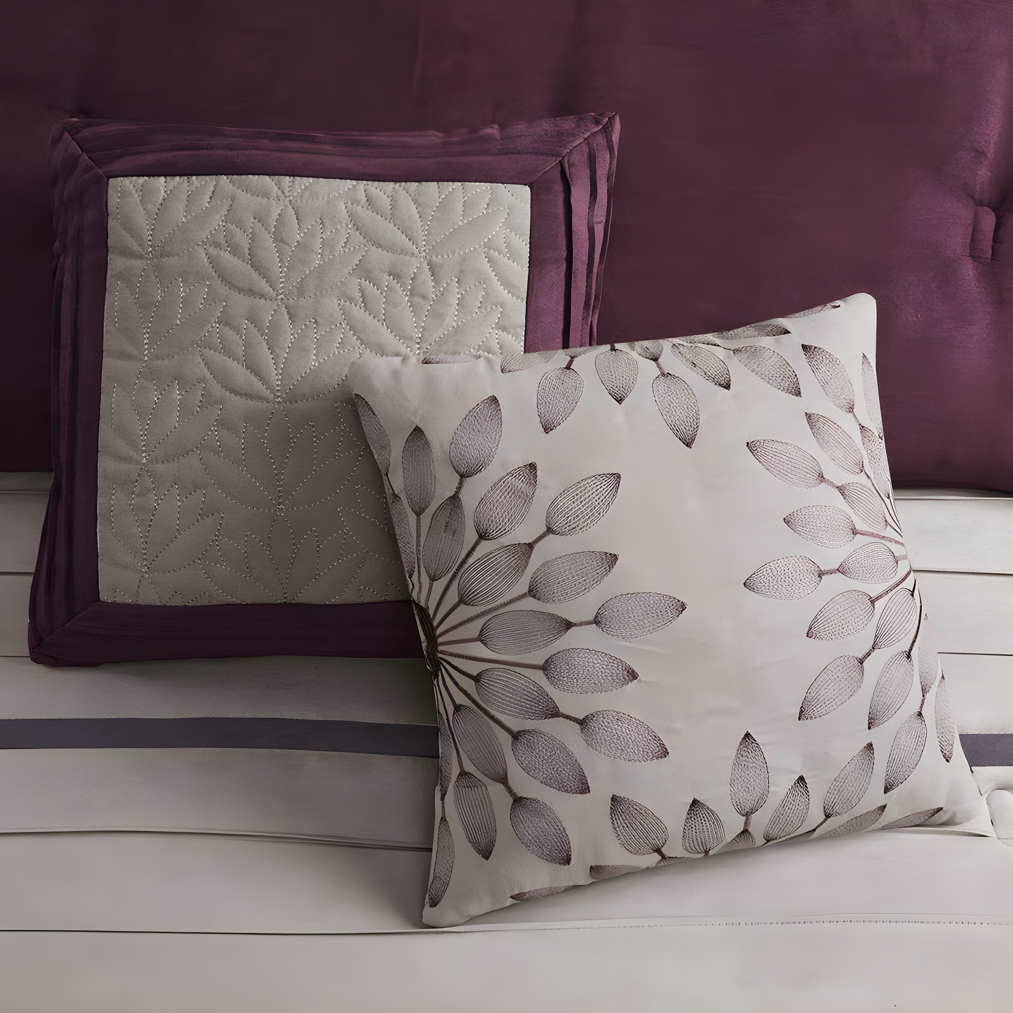 Palmer 7 PC Pieced Faux Suede Comforter Set