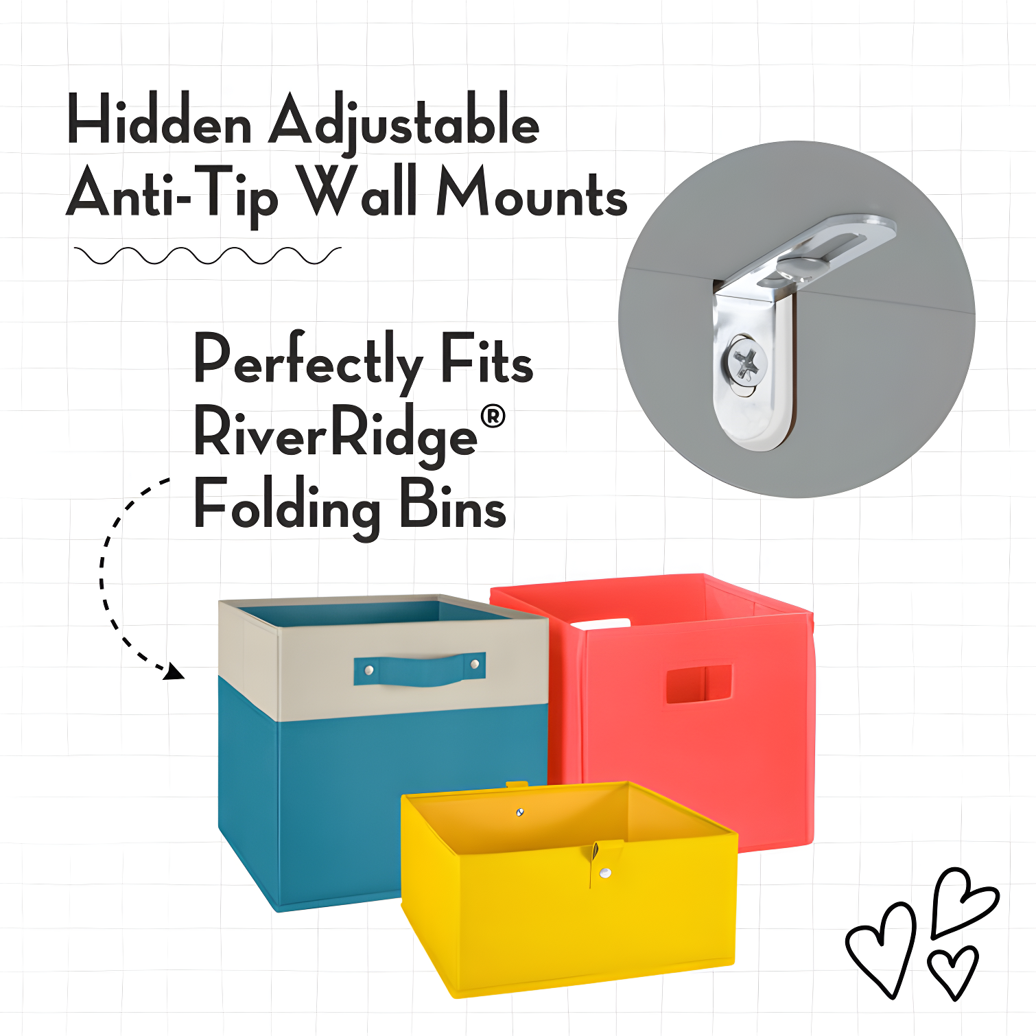 RiverRidge Home RiverRidge Kids Corner Playroom Cabinet with 6 Toy Storage Cubbies and 3 Angled Shelves