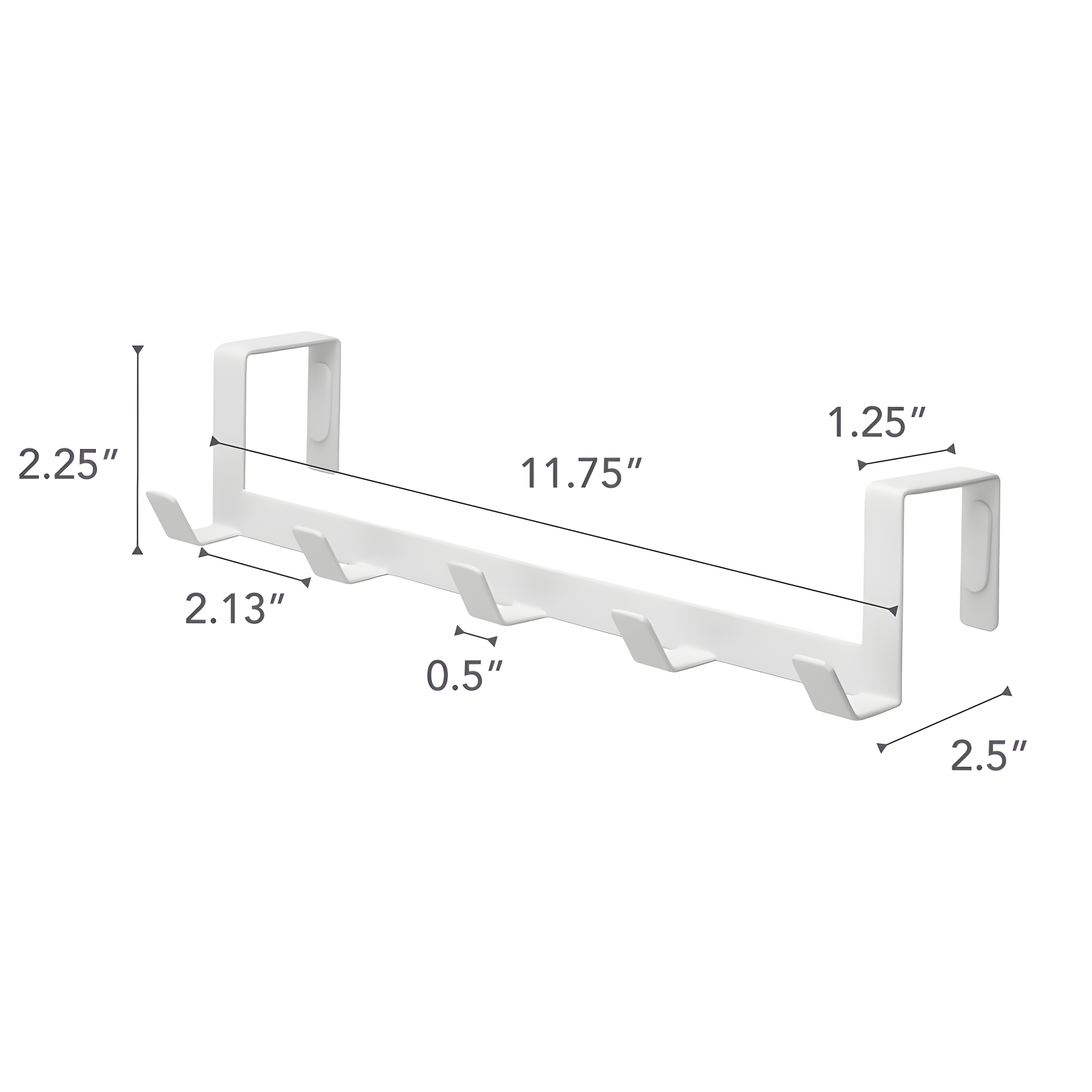 Yamazaki Home Over The Door Hooks - Hanging Coat Rack, Steel, Wide, Over-the-Door