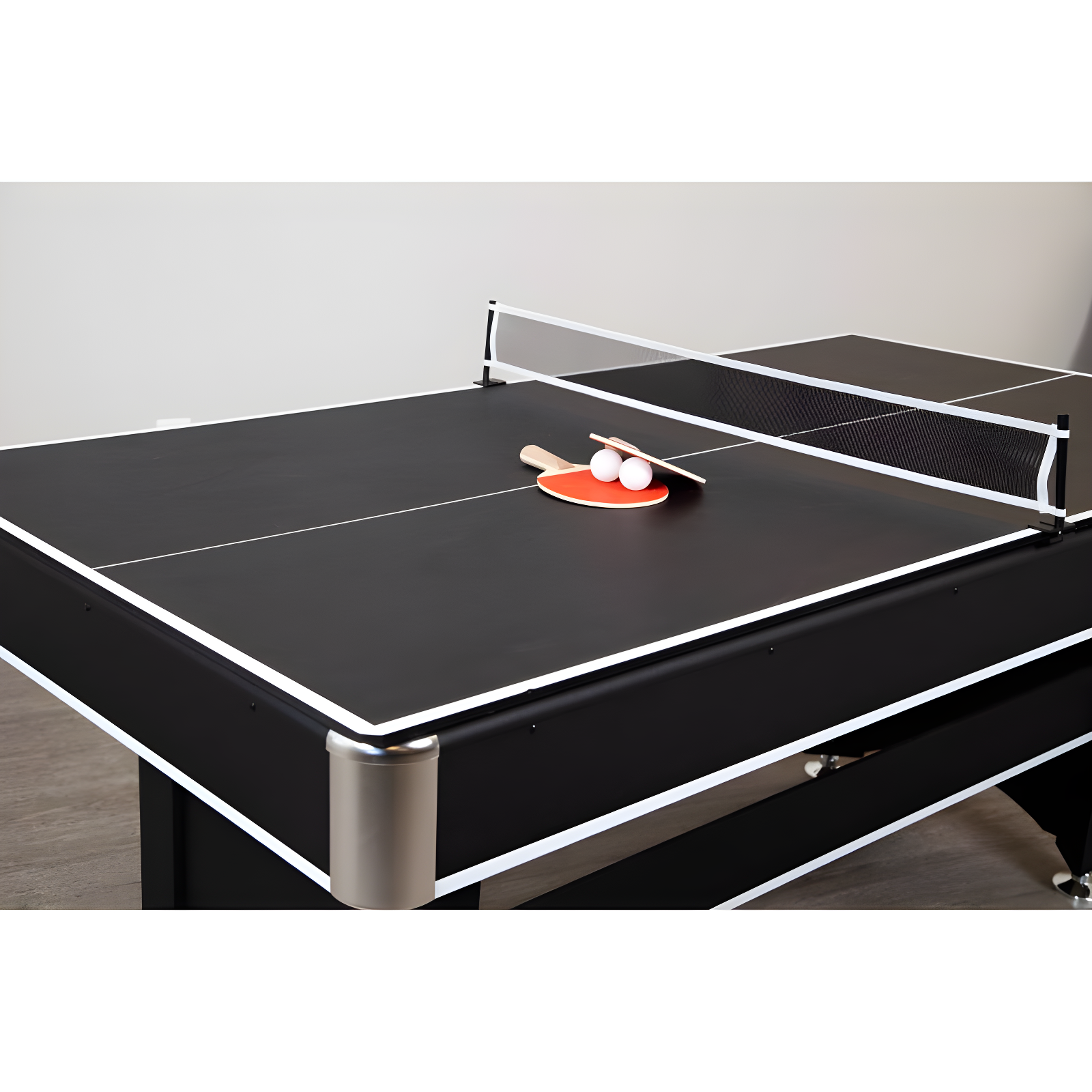 Hathaway Games Hathaway Spartan 6 Ft Pool Table, with Ping Pong Multi Game Combo Tables for Family Recreation Game Rooms - Includes Billiard Balls, Cues, Paddles, Brush & More