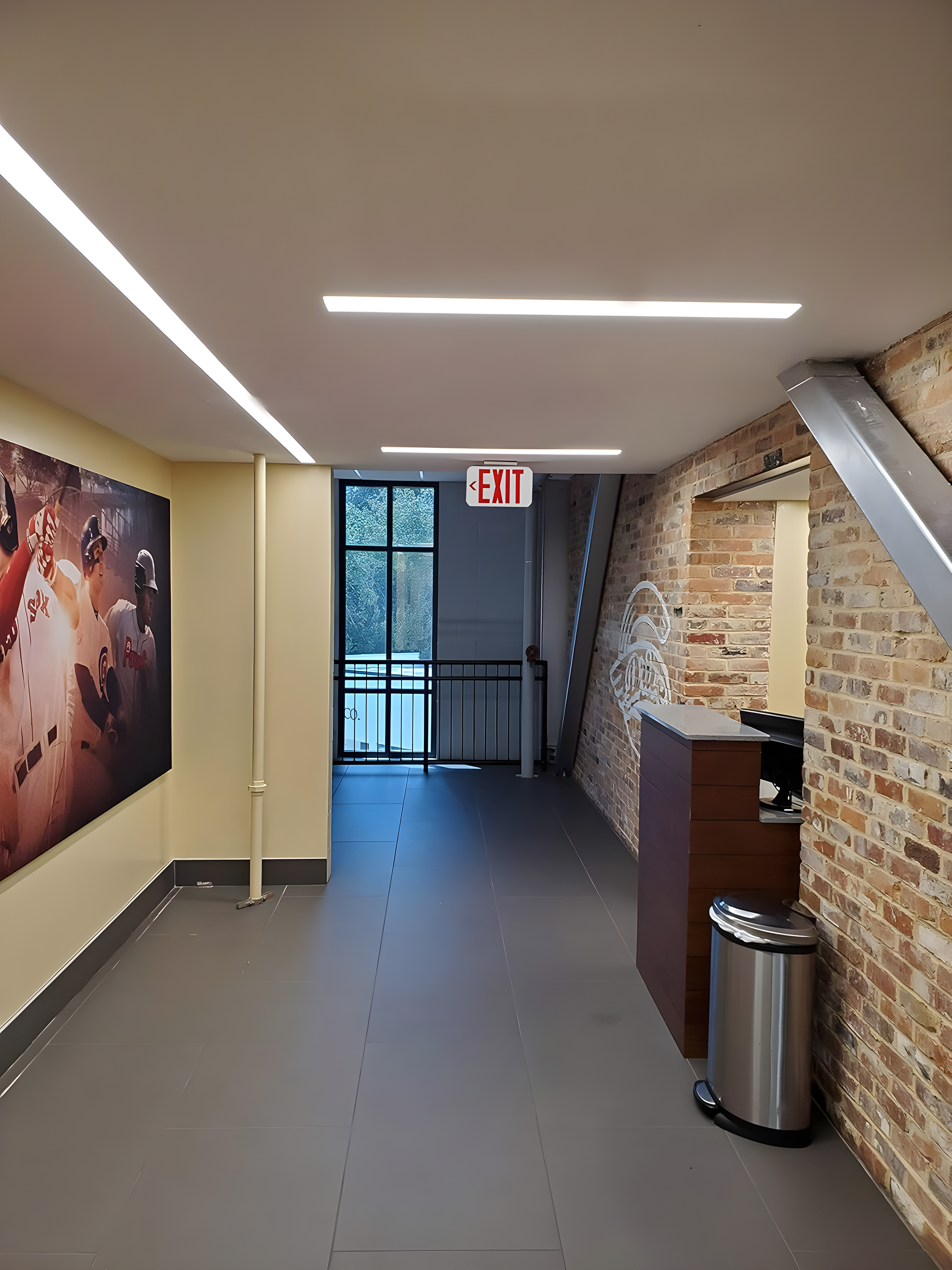 Hubbell Lighting CER Compass CE Series 1.8-Watt White and Red Integrated LED Exit Sign with NiCad Battery