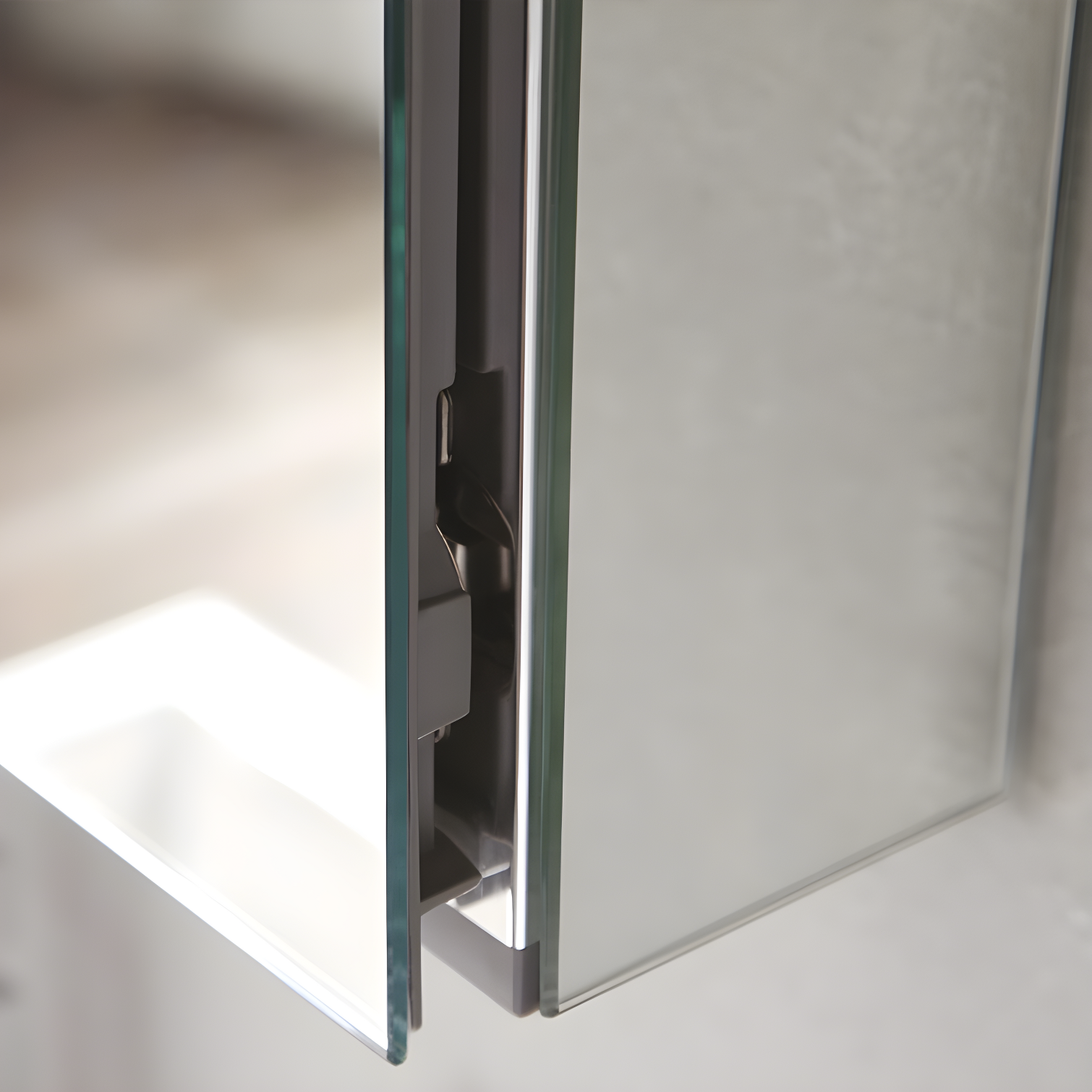 Fresca Senza 49" W x 26" H Surface/Recessed Mount Bathroom Medicine Cabinet with 4 Adjustable Shelves