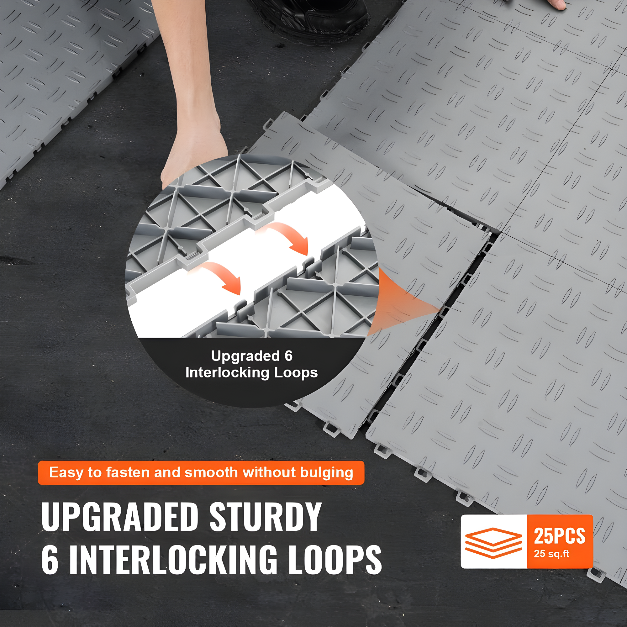 Stellweilan Tessberg Stellweilan Tessberg 12'' W x 12'' L Garage Flooring (Set of 25)