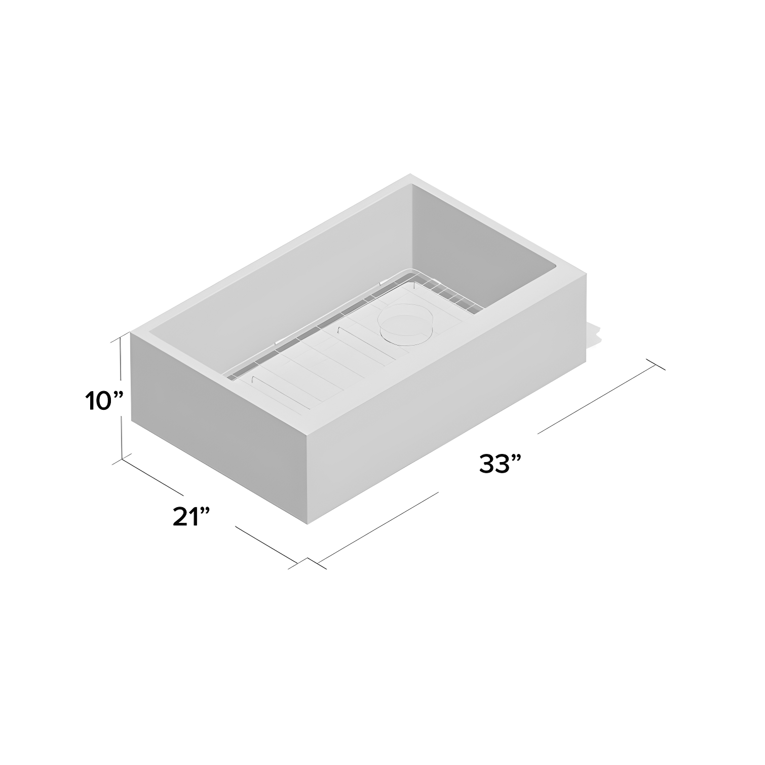 KRAUS Standart Pro Apron Front Farmhouse 16 Gauge Single Bowl Stainless Steel Kitchen Sink