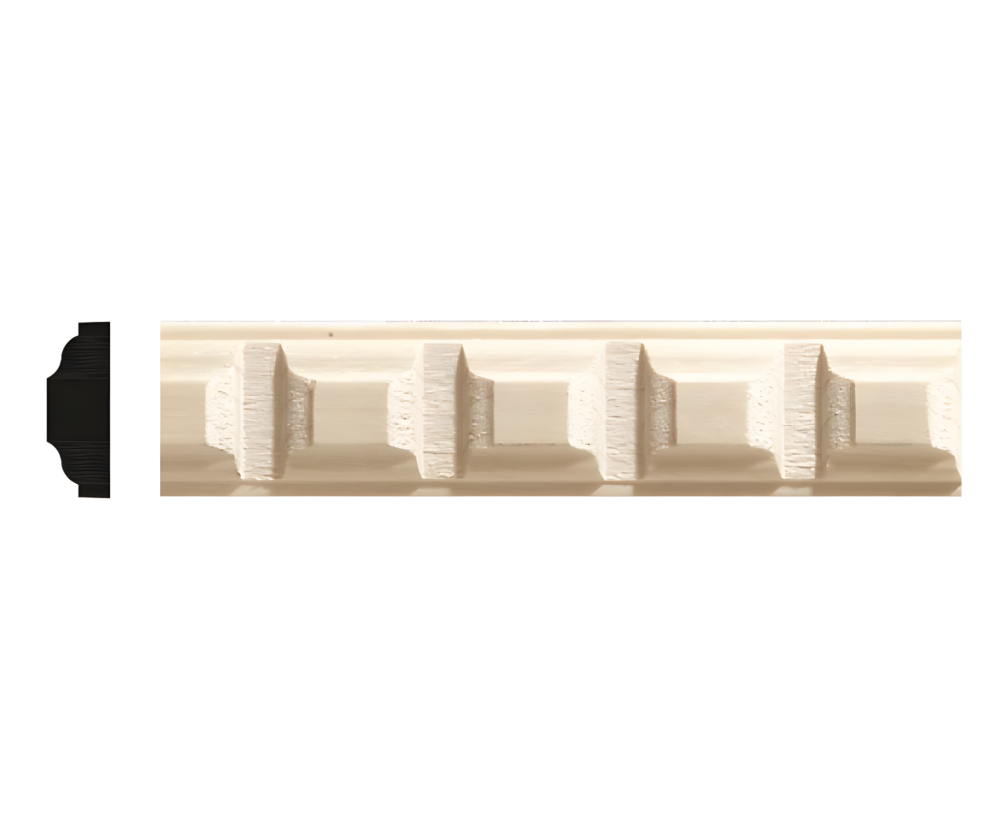 0.88'' H x 96'' W x 0.32'' D Wood Chair Rail