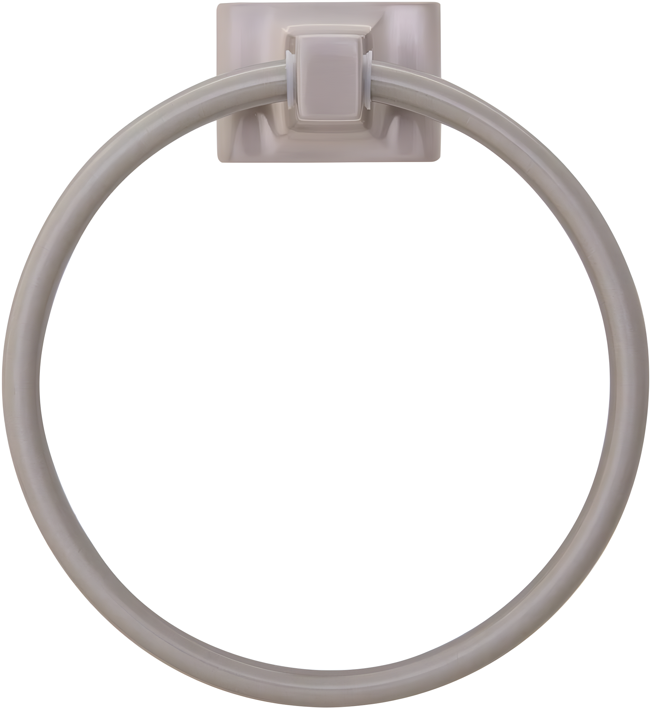 Design House 539163 Millbridge Wall-Mounted Towel Ring for Bathroom, Satin Nickel Finish