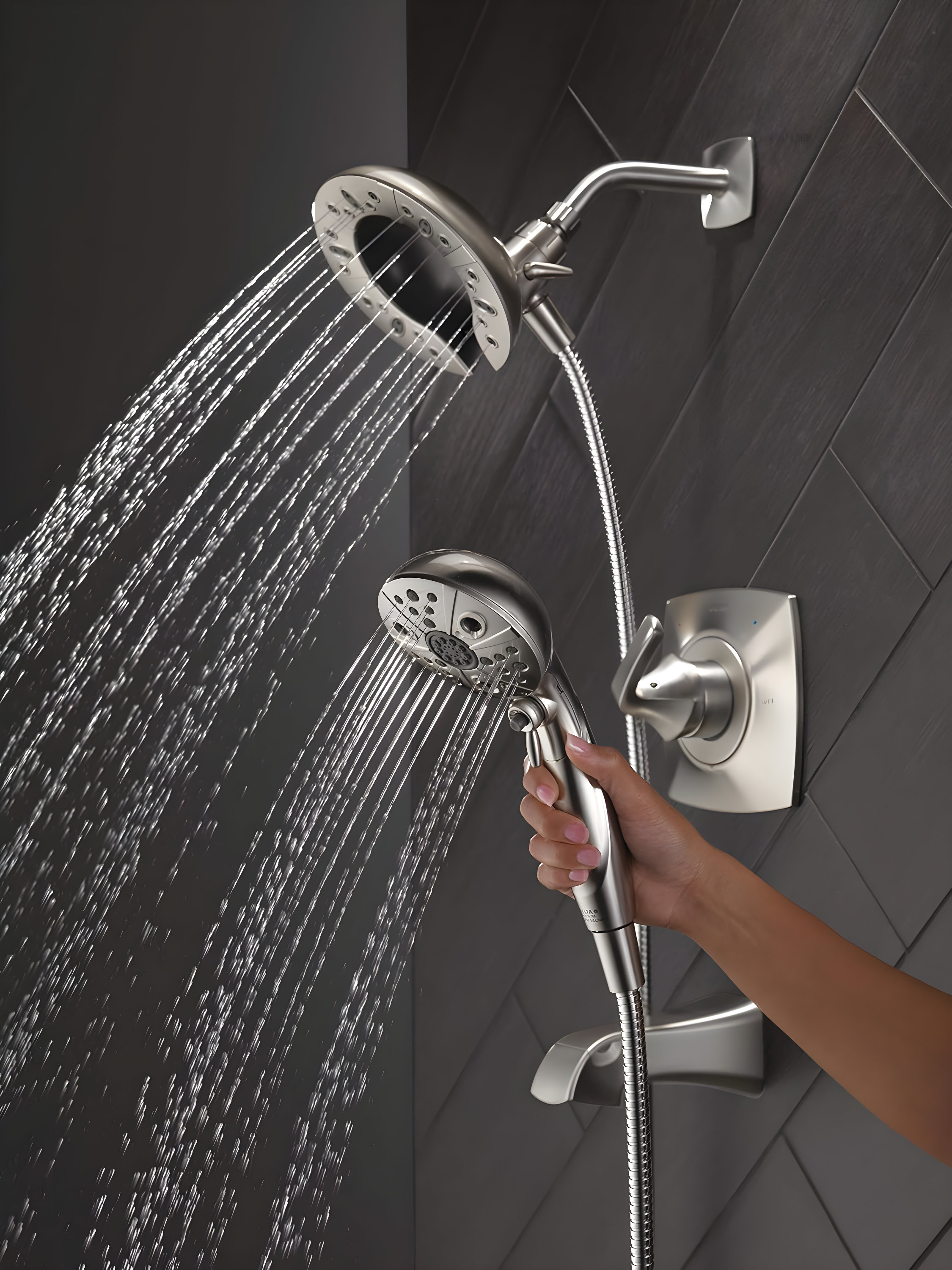 Vesna Single-Function Tub Shower Faucet Set, Shower Trim Kit with In2ition Shower Head and Valve