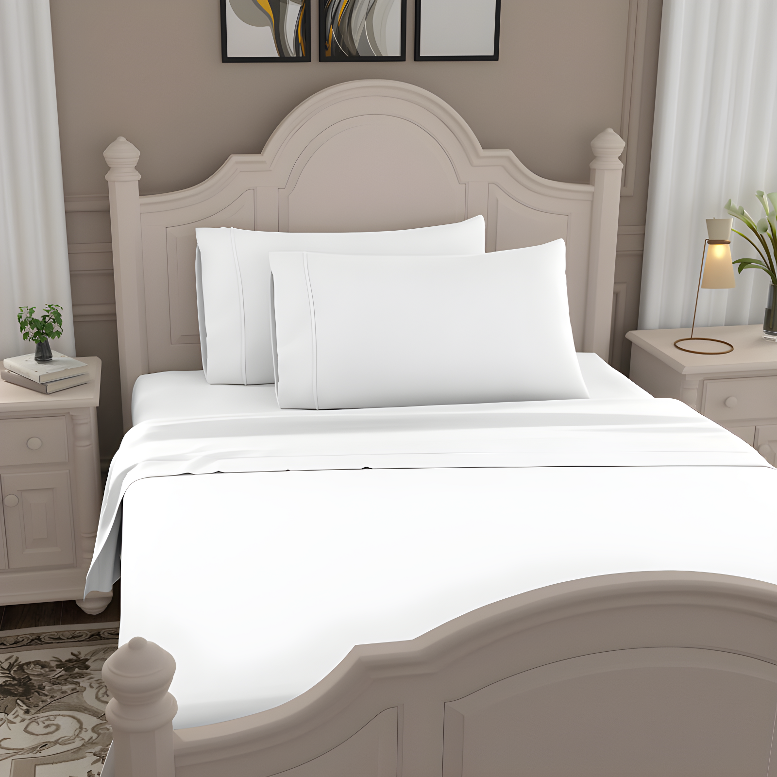 Ultimate Percale 100% Cotton 400TC Cool & Crisp Sheet Set