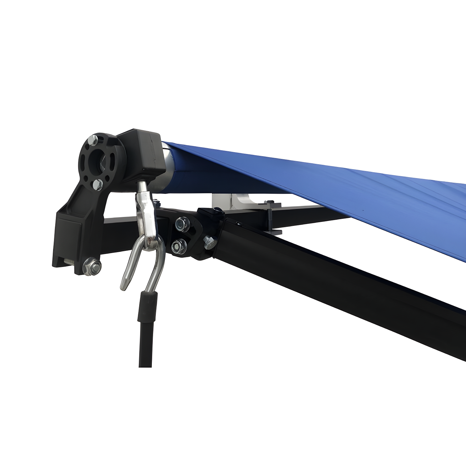 Retractable Home Patio Awning | Deck Canopy |UV Protection Sunshade | Manual Black Frame | Upgraded 2024