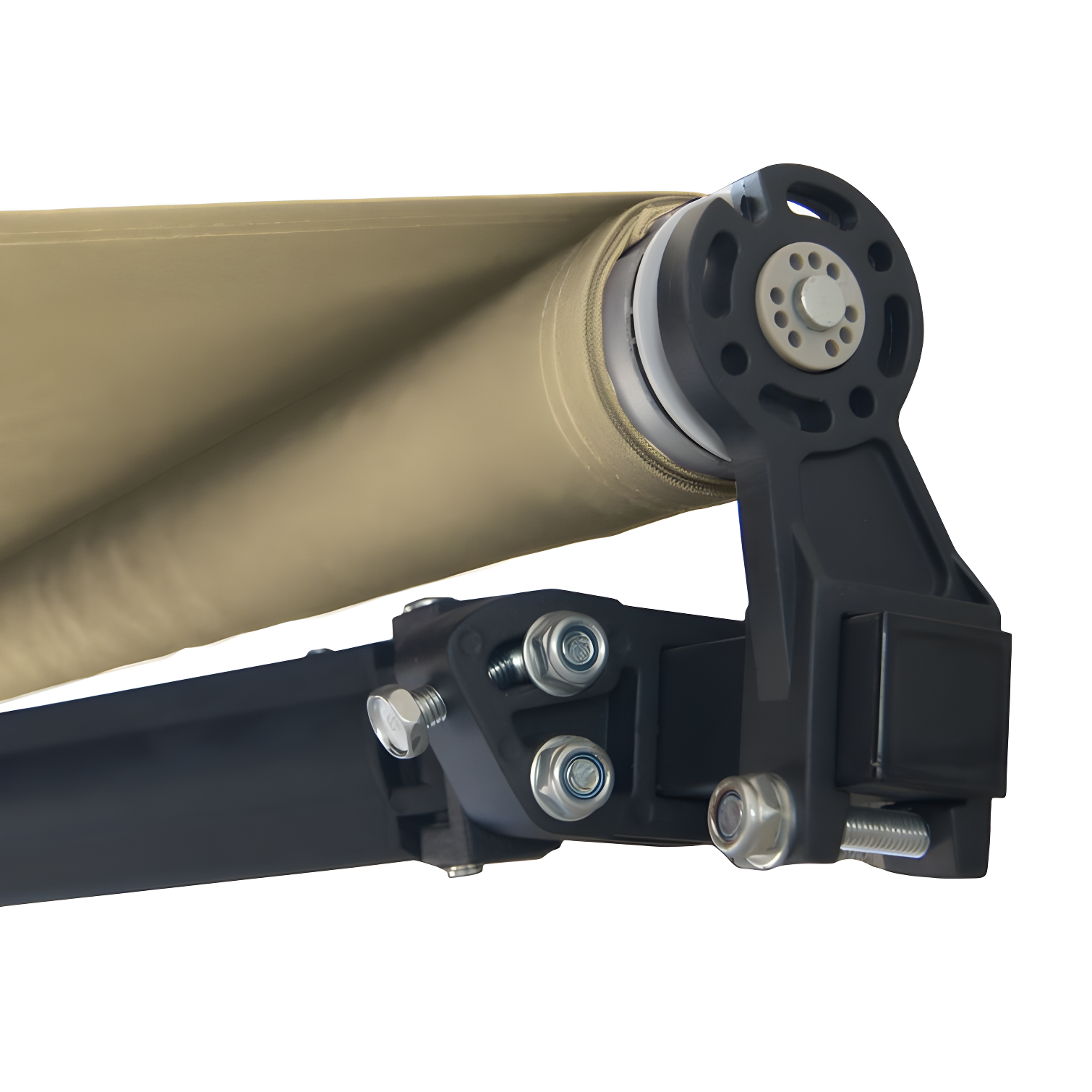 Retractable Home Patio Awning | Deck Canopy |UV Protection Sunshade | Manual Black Frame | Upgraded 2024