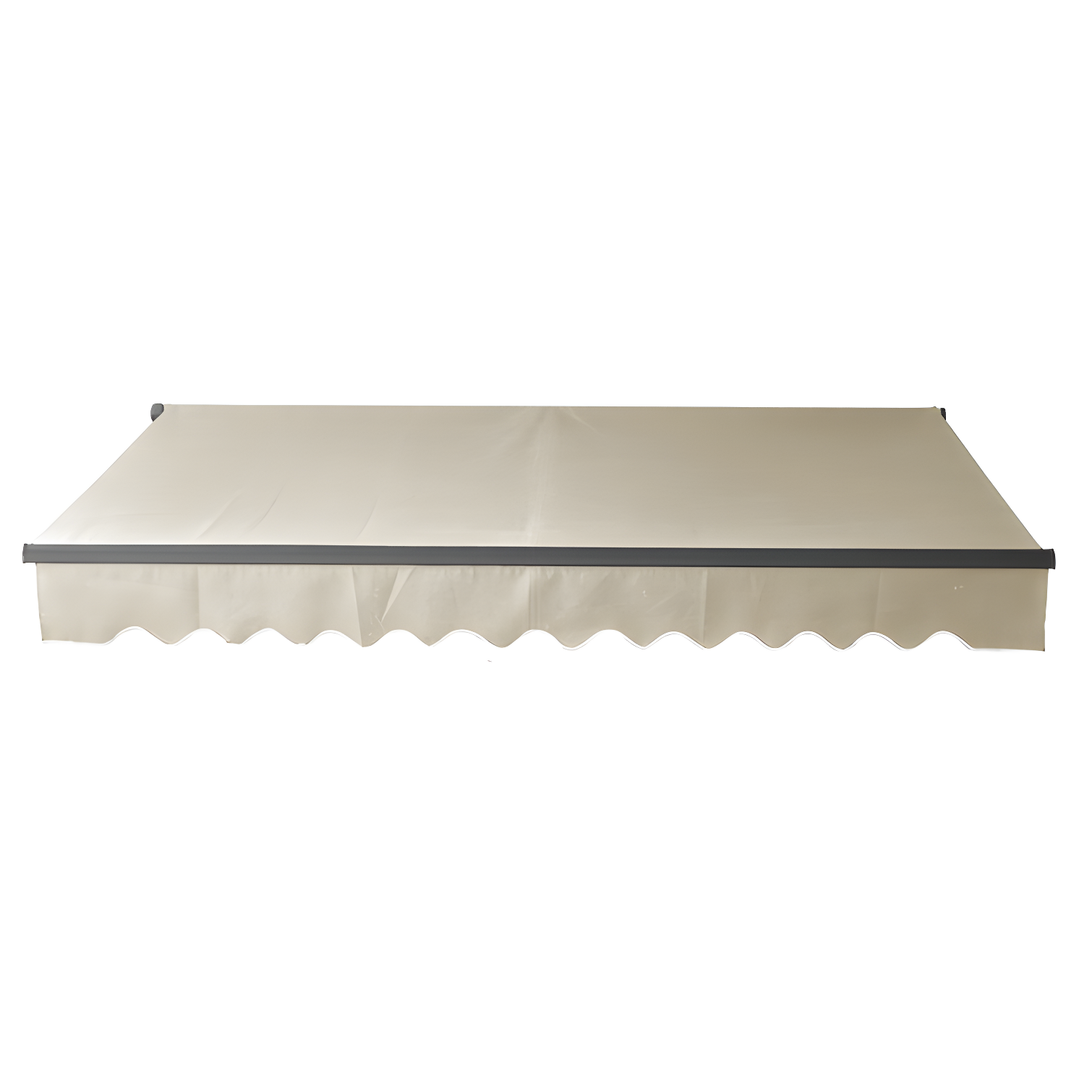 Retractable Home Patio Awning | Deck Canopy |UV Protection Sunshade | Manual Black Frame | Upgraded 2024